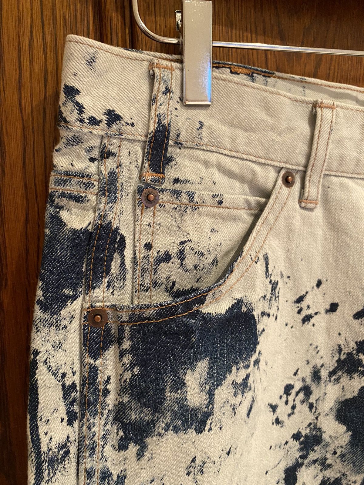 Celine SS21 Celine ‘the dancing kid’ slim bleach camo jeans x Hedi Size US 33 - 4 Thumbnail