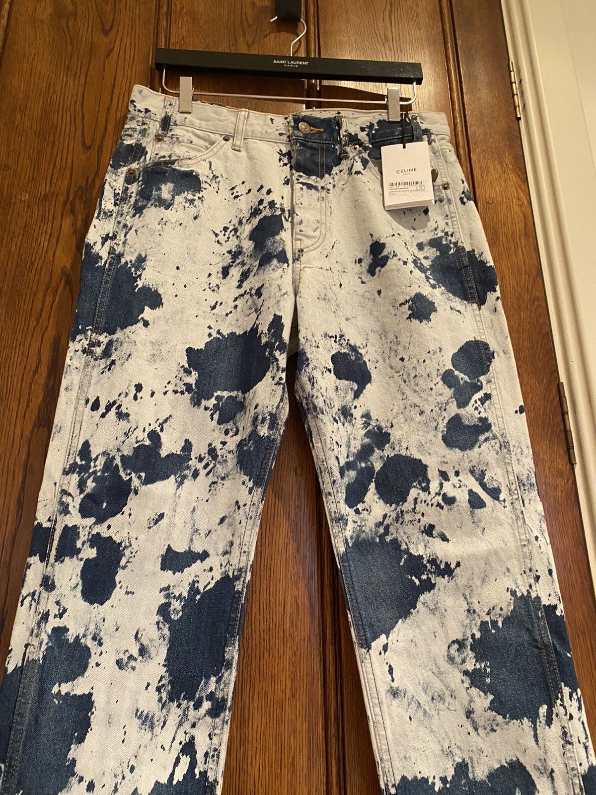 Celine SS21 Celine ‘the dancing kid’ slim bleach camo jeans x Hedi Size US 33 - 11 Thumbnail