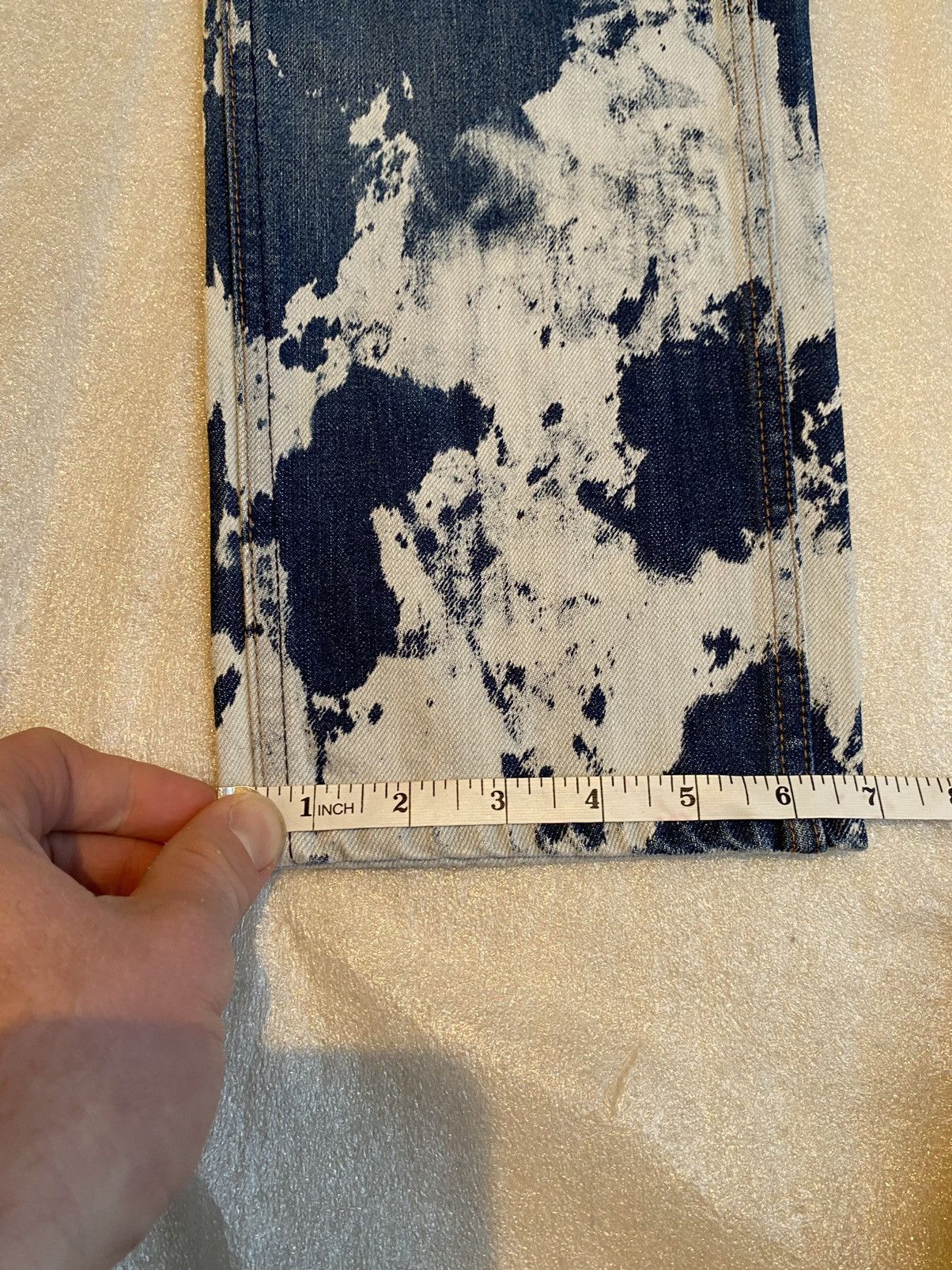 Celine SS21 Celine ‘the dancing kid’ slim bleach camo jeans x Hedi Size US 33 - 20 Thumbnail