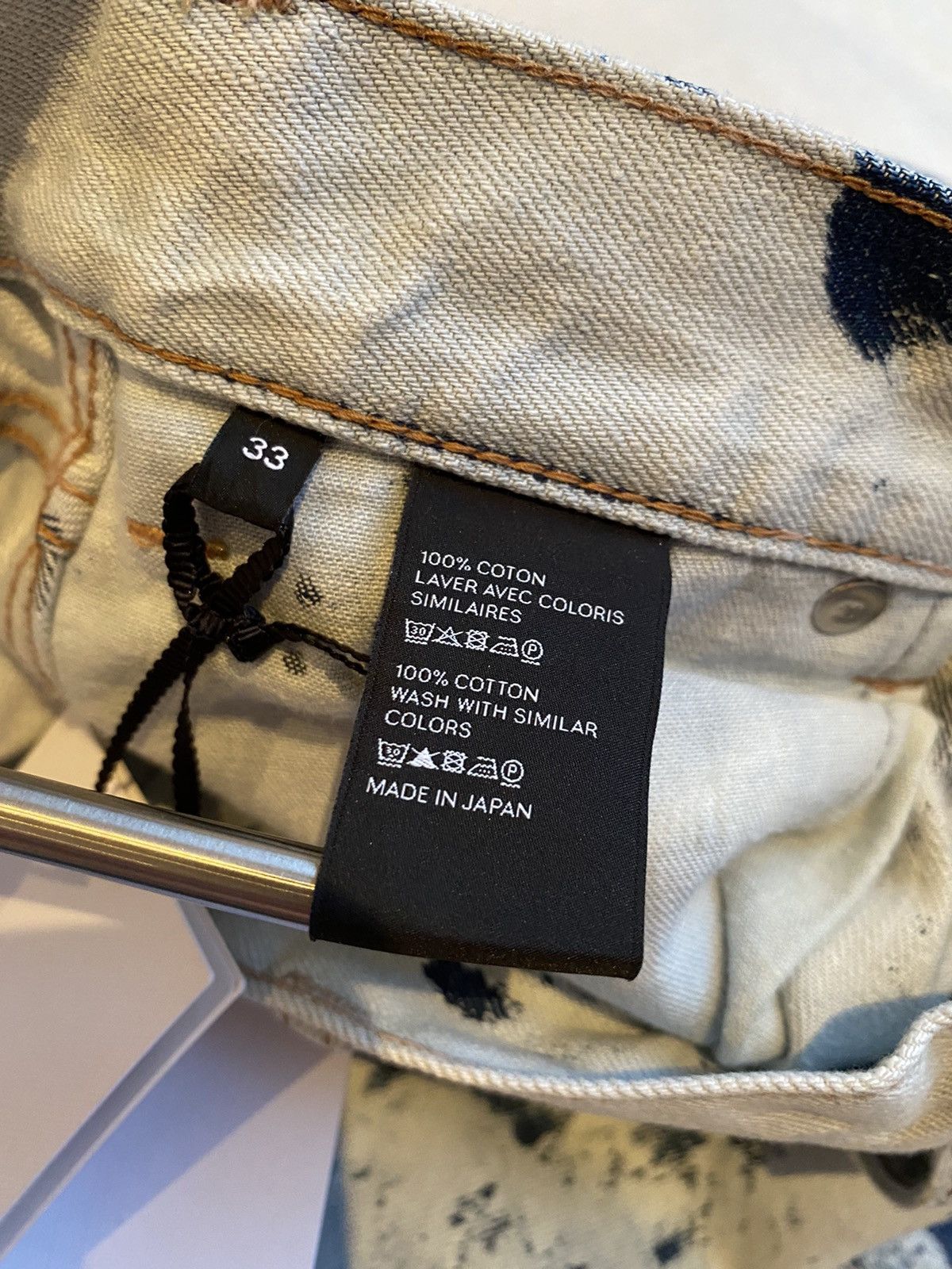 Celine SS21 Celine ‘the dancing kid’ slim bleach camo jeans x Hedi Size US 33 - 24 Thumbnail