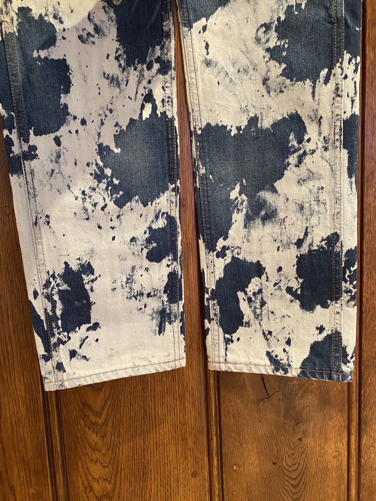 Celine SS21 Celine ‘the dancing kid’ slim bleach camo jeans x Hedi Size US 33 - 10 Thumbnail