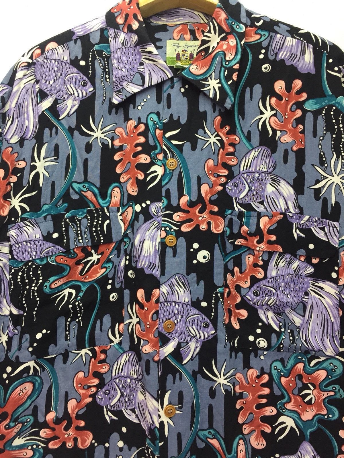 Reyn Spooner Vintage Reyn Spooner Rayon Hawaiian Shirt size l fit xl Size US XL / EU 56 / 4 - 4 Thumbnail