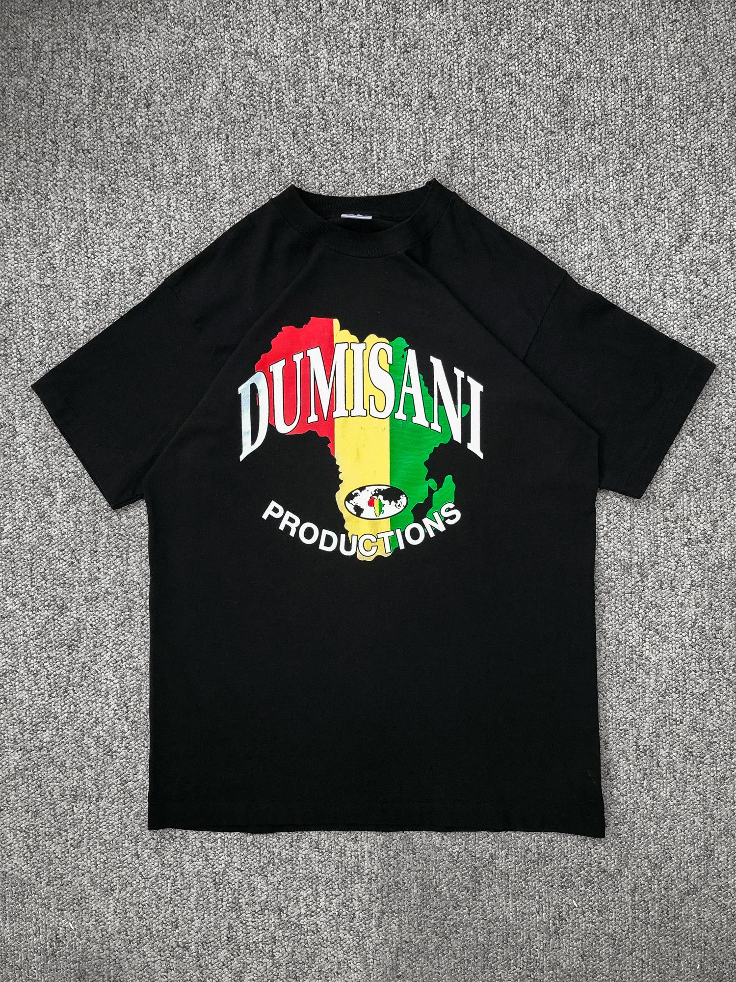 Fruit Of The Loom × Vintage Vintage 90s Single Stitch Faded Black T Shirt Size US L / EU 52-54 / 3 - 2 Thumbnail