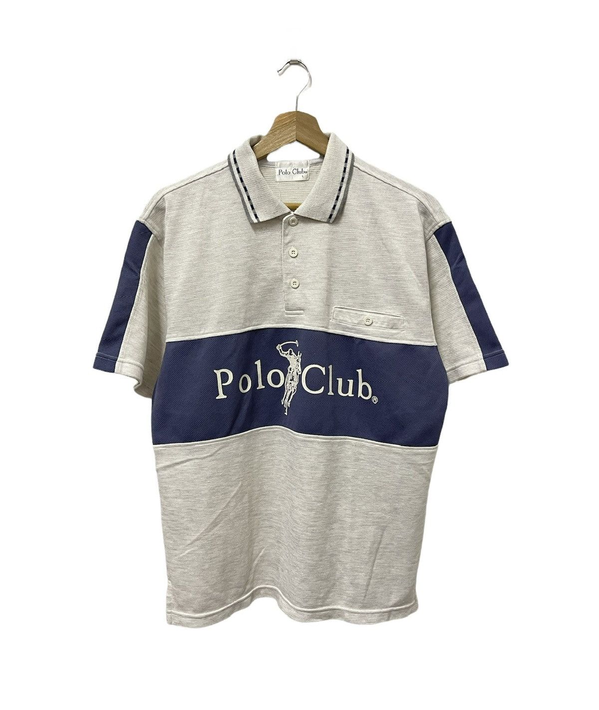 Japanese Brand × Vintage Vintage Polo Club Single Pocket Buttoned Polos Size US M / EU 48-50 / 2 - 1 Thumbnail