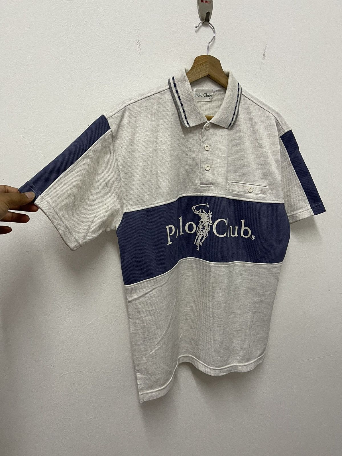 Japanese Brand × Vintage Vintage Polo Club Single Pocket Buttoned Polos Size US M / EU 48-50 / 2 - 3 Thumbnail