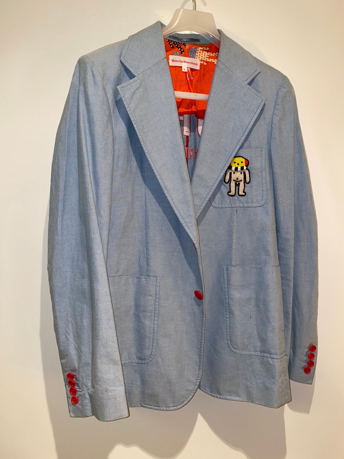 Pre-owned Walter Van Beirendonck Super Nature Cotton Jacket Blazer L In Blue