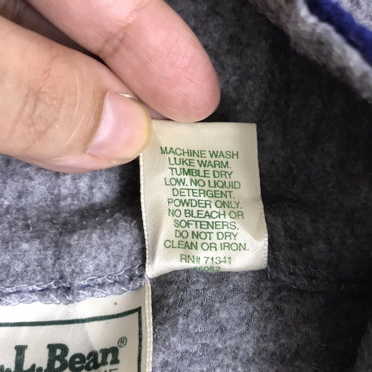 L.L. Bean Vintage L.L BEAN Blue Fleece Jacket Size US M / EU 48-50 / 2 - 5 Thumbnail