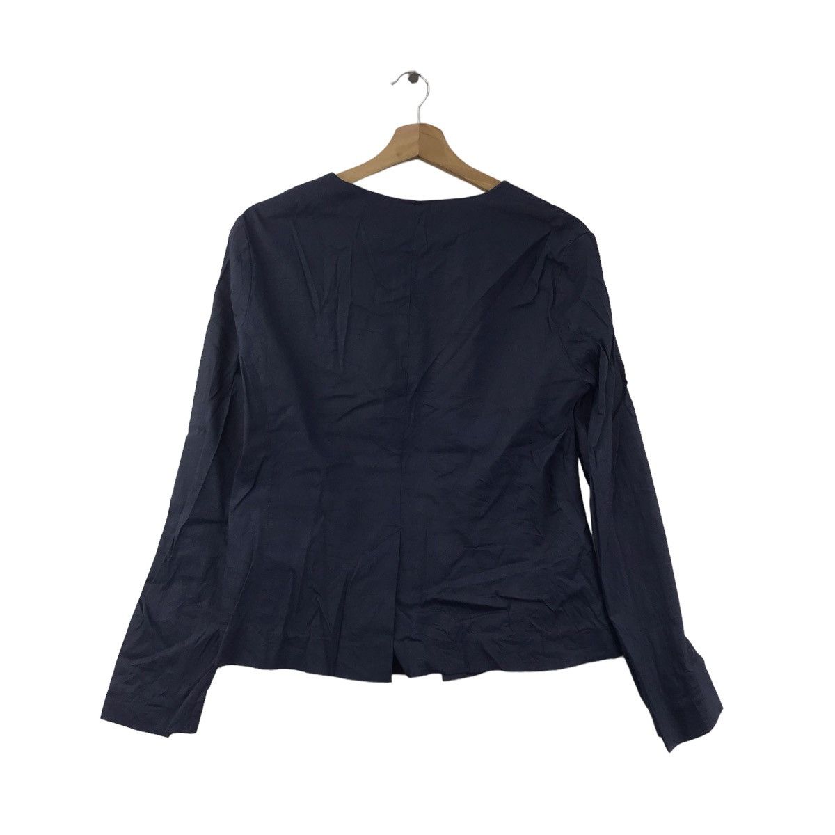 Theory THEORY Navy Linen Casual Coat Size XL / US 12-14 / IT 48-50 - 7 Thumbnail