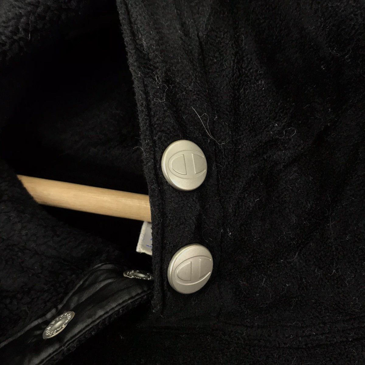 Champion Vintage CHAMPION SCRIPT USA Oversize Sportswear Black Hoodie Size US XL / EU 56 / 4 - 4 Thumbnail