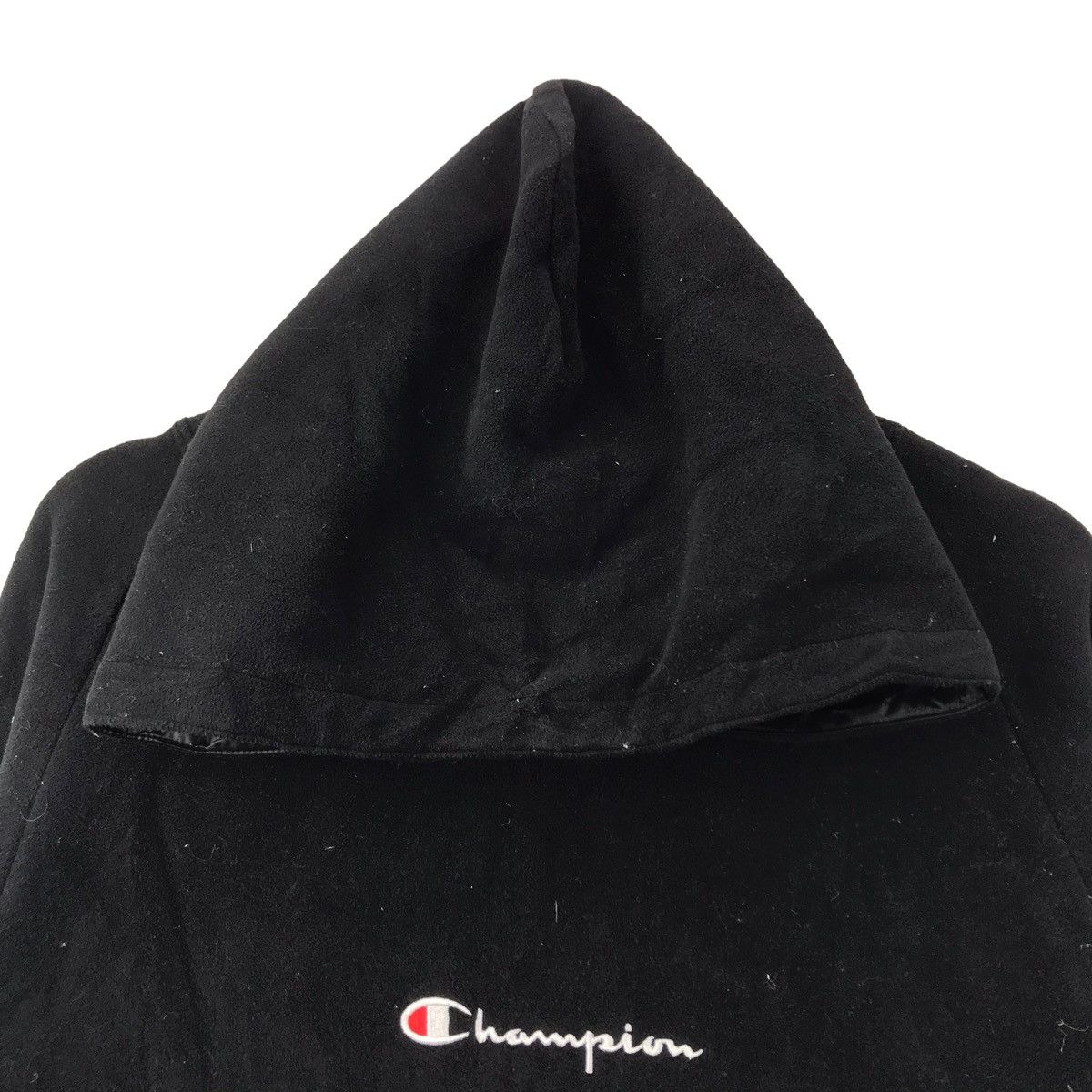 Champion Vintage CHAMPION SCRIPT USA Oversize Sportswear Black Hoodie Size US XL / EU 56 / 4 - 2 Thumbnail