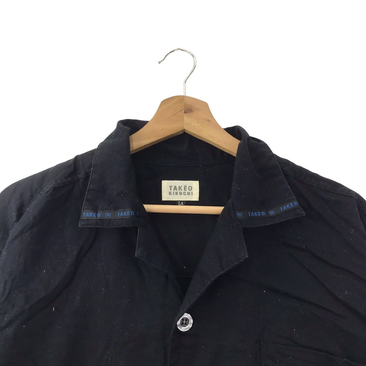 Takeo Kikuchi TAKEO KIKUCHI Japanese Brand Button Up Black Shirt Size US L / EU 52-54 / 3 - 2 Thumbnail