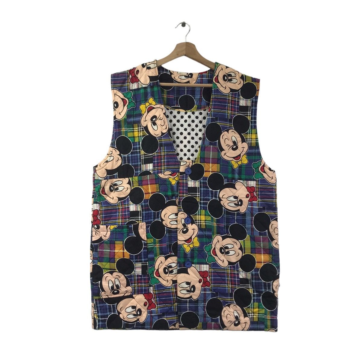 Mickey Mouse MICKEY MOUSE DISNEY Cartoon Animation Patchwork Vest Long Size US M / EU 48-50 / 2 - 1 Thumbnail