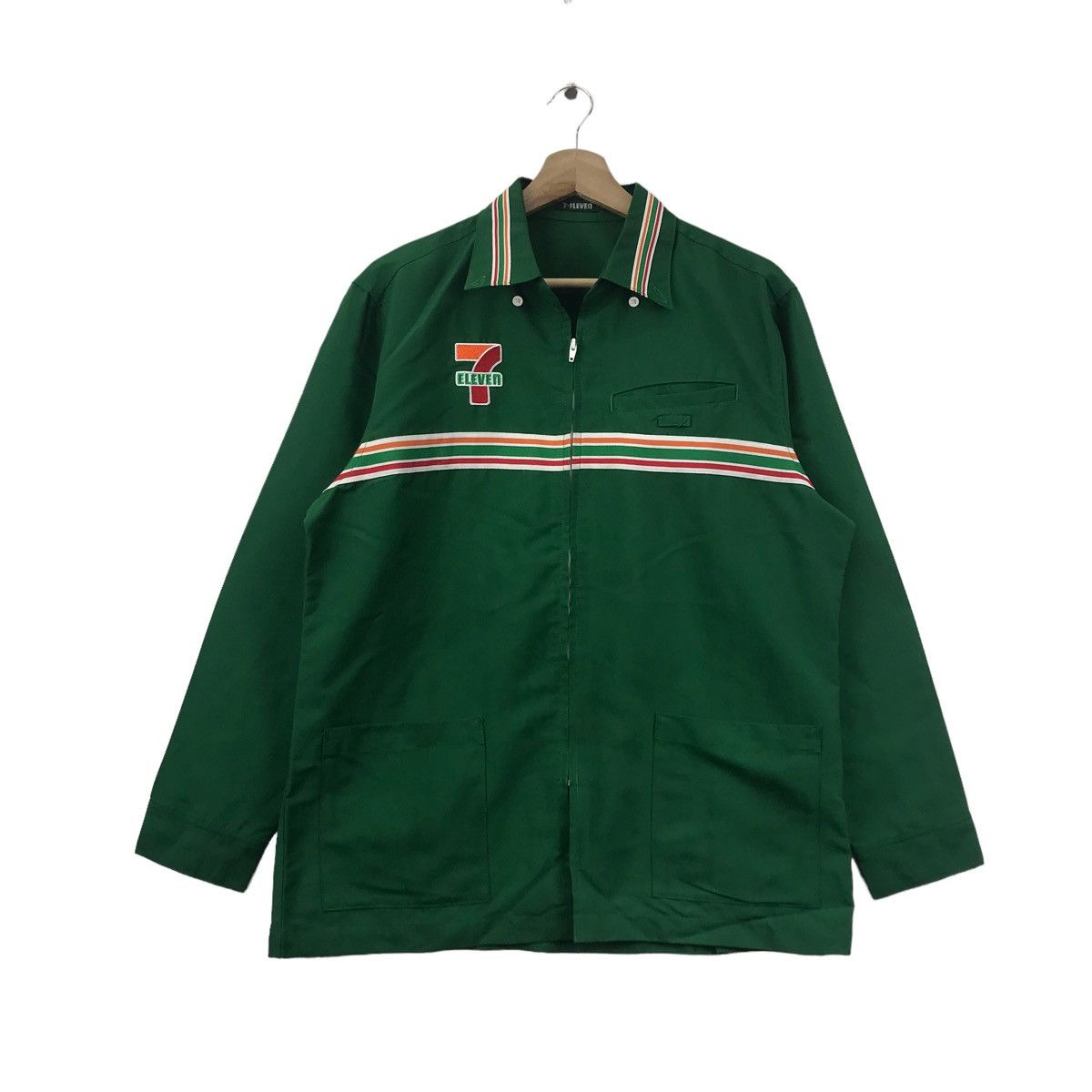 Vintage 7-ELEVEN 7E Seven 11 Supermarket Convenience Store Workwear Size US L / EU 52-54 / 3 - 3 Thumbnail