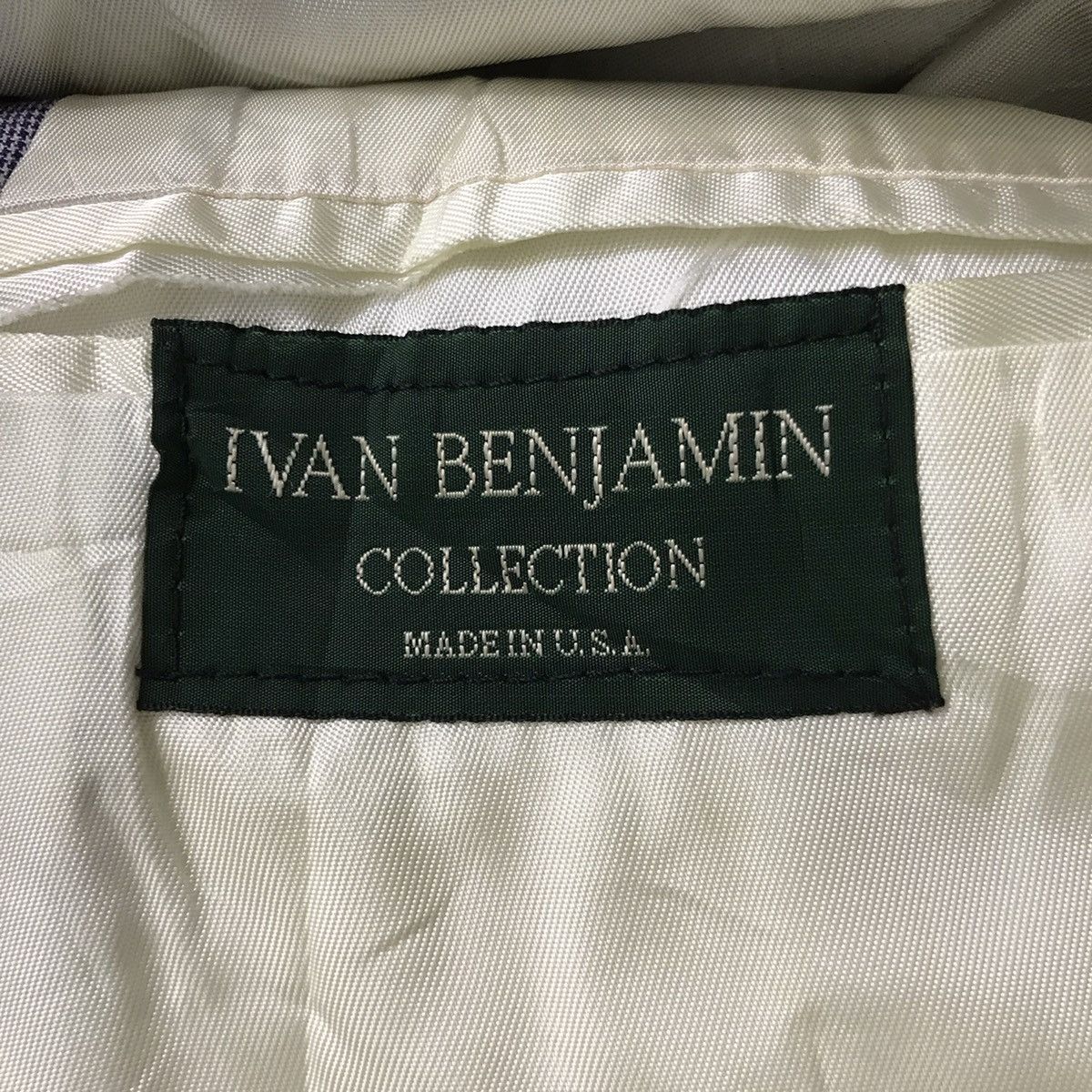Vintage IVAN BENJAMIN USA Collection Blue Check Blazer Coat Jacket Size US M / EU 48-50 / 2 - 4 Thumbnail