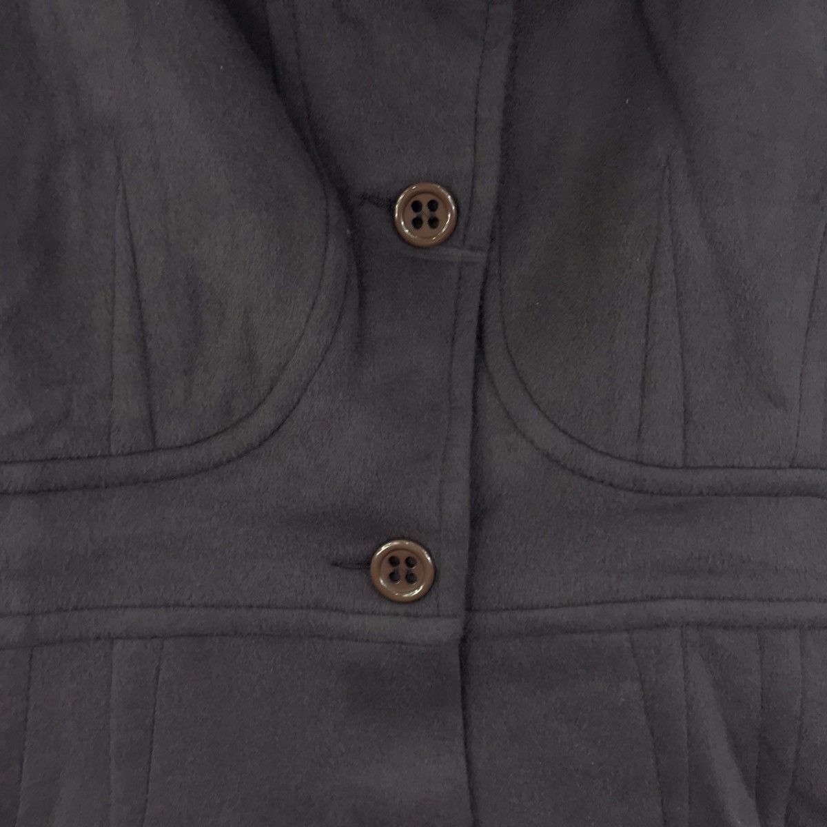 Vintage TOMASO STEFANELLI Turtleneck Button Up Purple Coat Jacket Size S / US 4 / IT 40 - 3 Thumbnail
