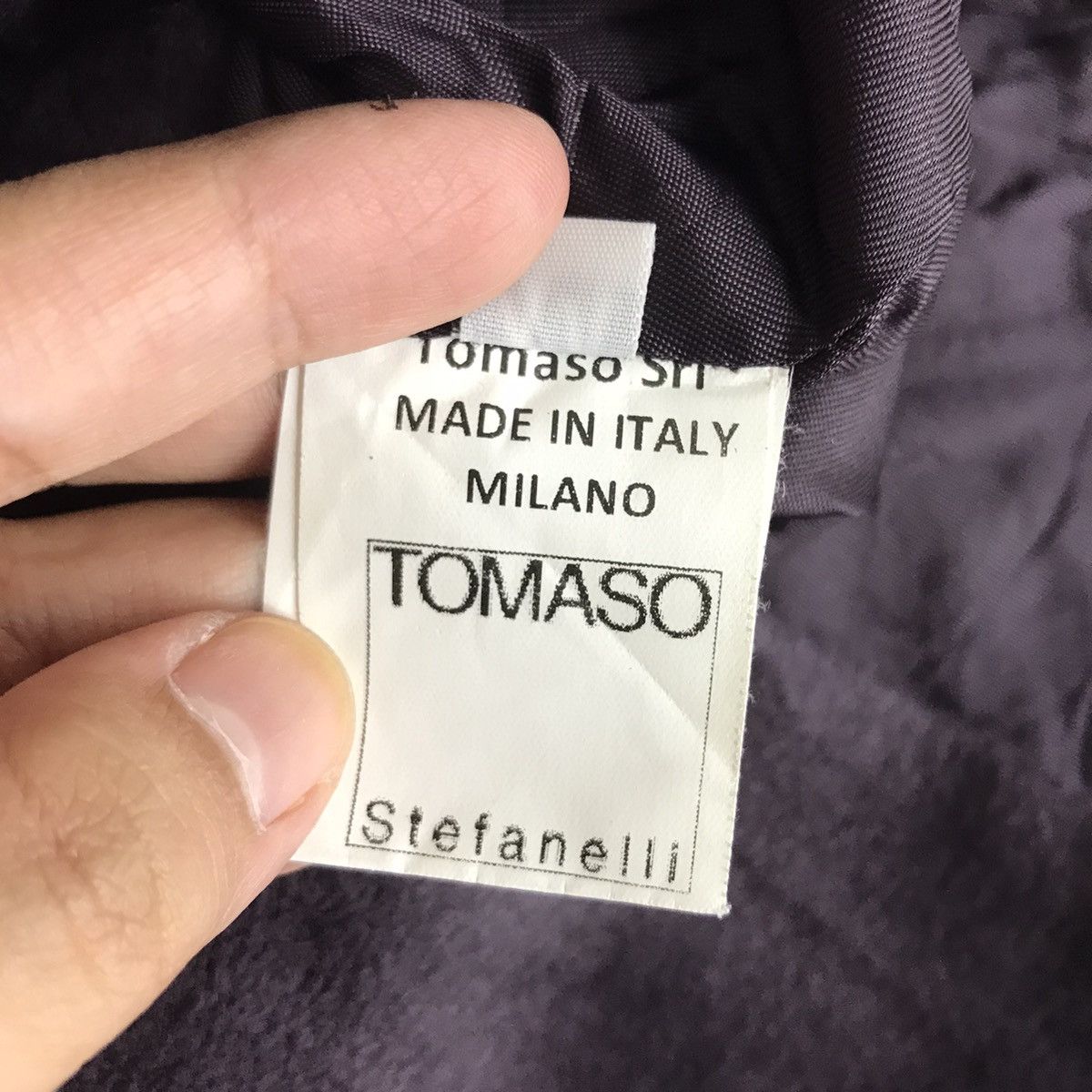 Vintage TOMASO STEFANELLI Turtleneck Button Up Purple Coat Jacket Size S / US 4 / IT 40 - 6 Thumbnail