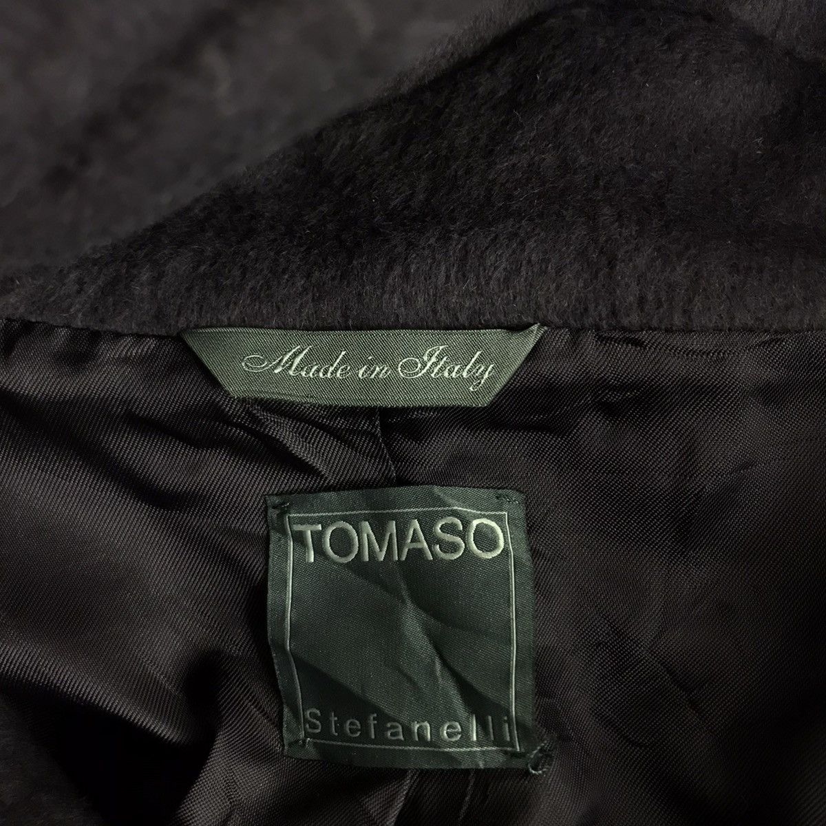 Vintage TOMASO STEFANELLI Turtleneck Button Up Purple Coat Jacket Size S / US 4 / IT 40 - 4 Thumbnail
