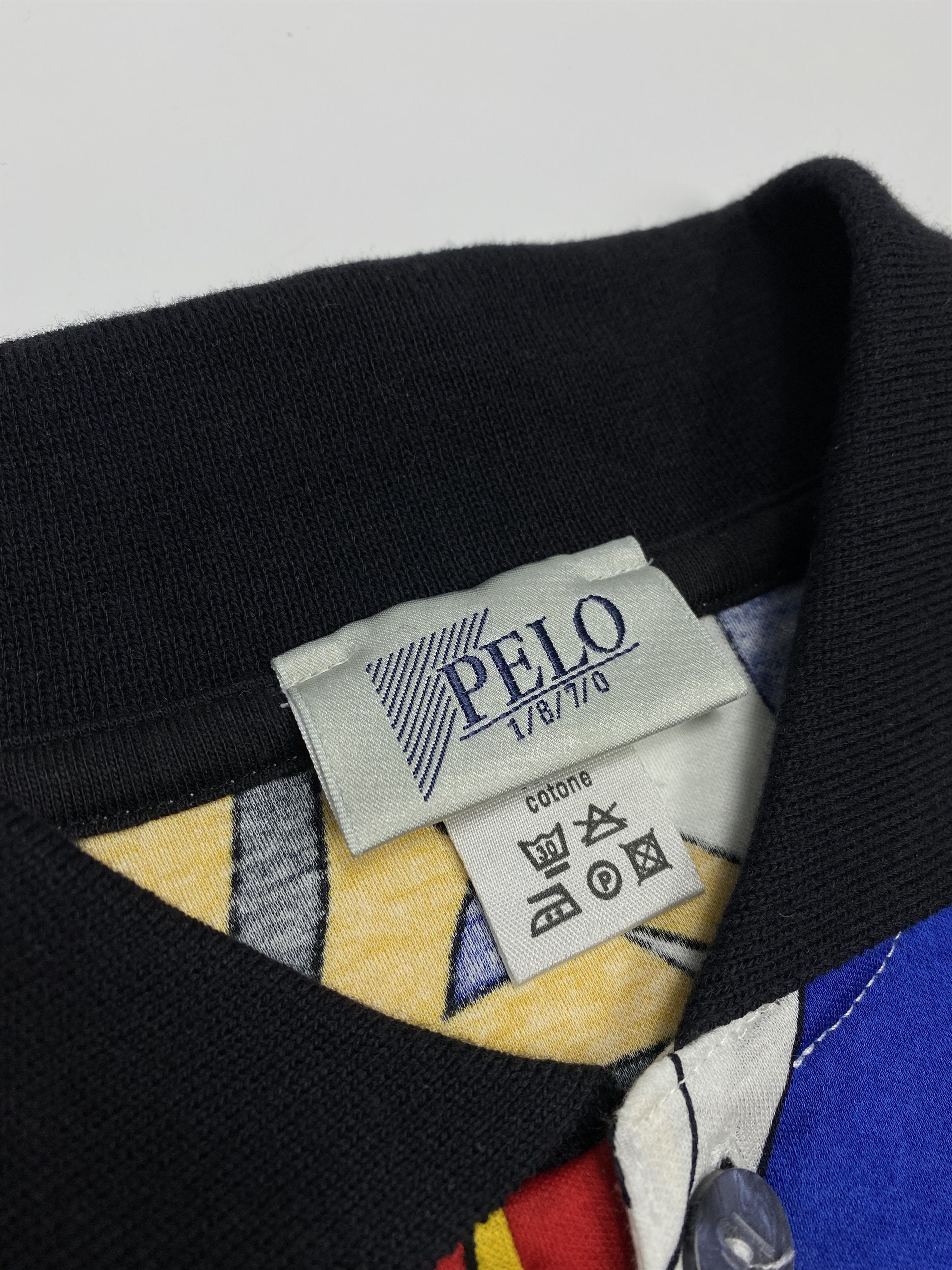 Vintage PELO 1870 Vintage 90s Crazy Abstract Art Printed Polo Shirt Size US M / EU 48-50 / 2 - 5 Thumbnail