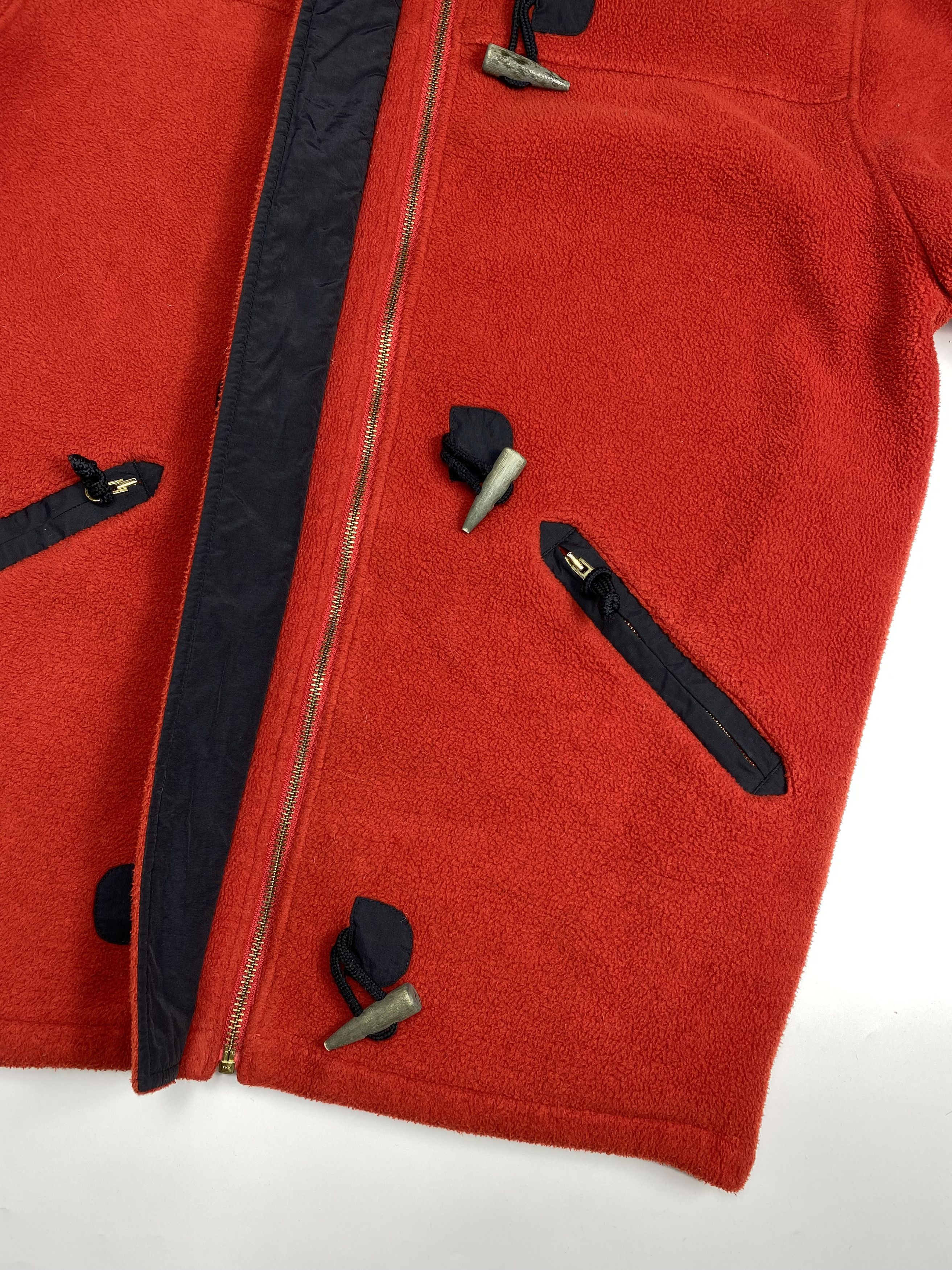 Tommy Hilfiger × Vintage Tommy Hilfiger 90s Vintage Fleece Duffle Toggles Coat Size US L / EU 52-54 / 3 - 6 Thumbnail