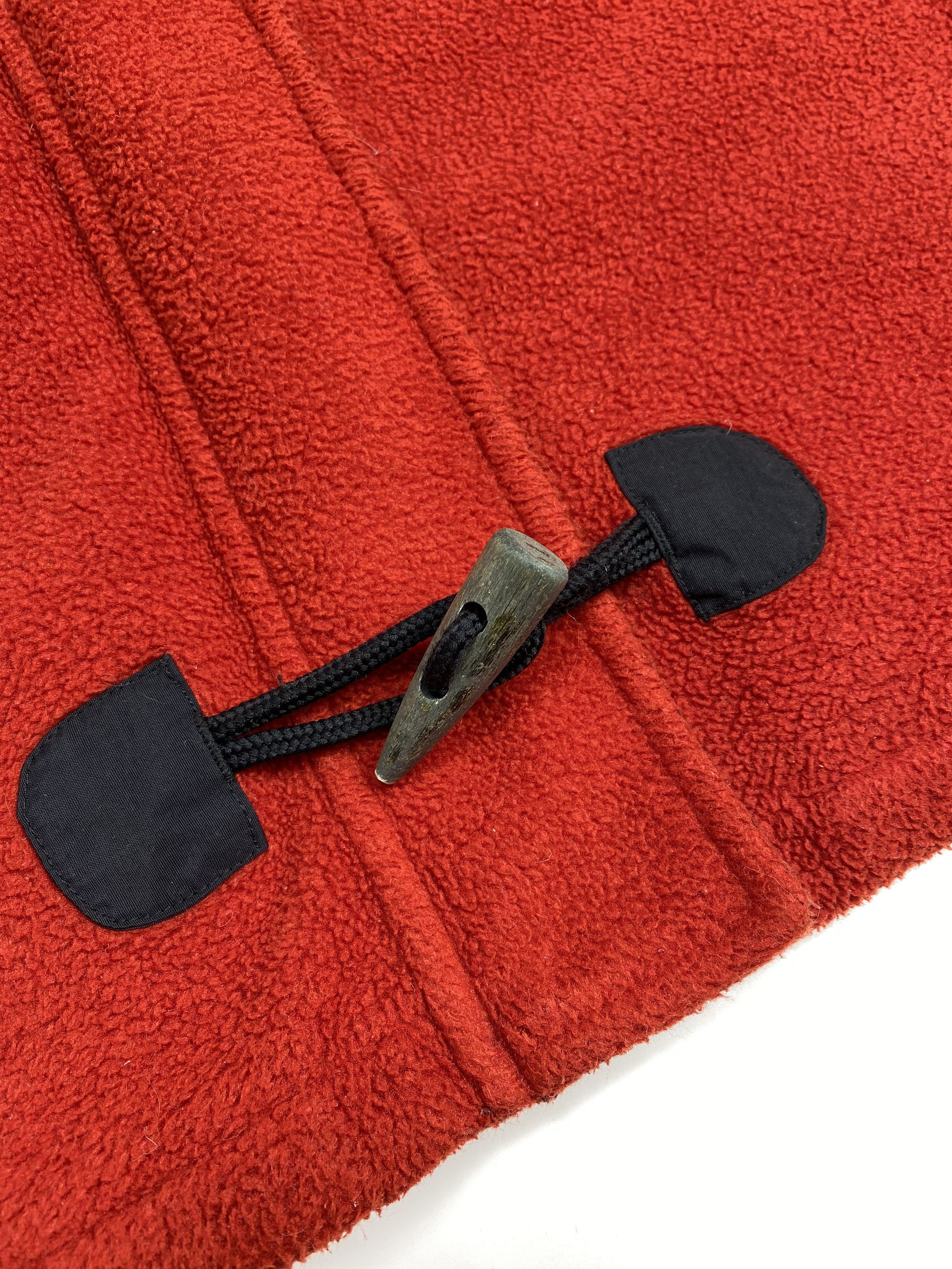 Tommy Hilfiger × Vintage Tommy Hilfiger 90s Vintage Fleece Duffle Toggles Coat Size US L / EU 52-54 / 3 - 7 Thumbnail