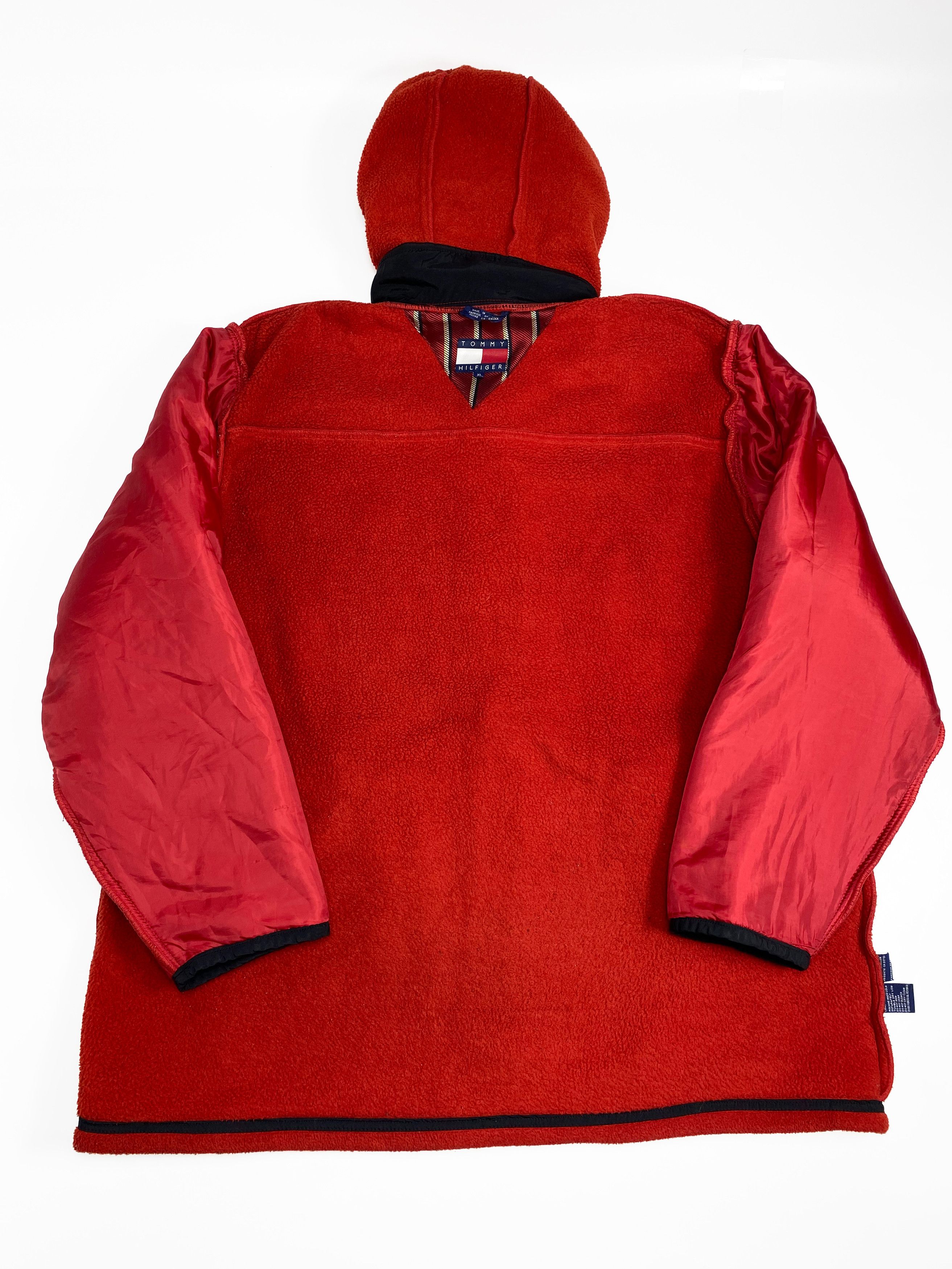Tommy Hilfiger × Vintage Tommy Hilfiger 90s Vintage Fleece Duffle Toggles Coat Size US L / EU 52-54 / 3 - 9 Thumbnail