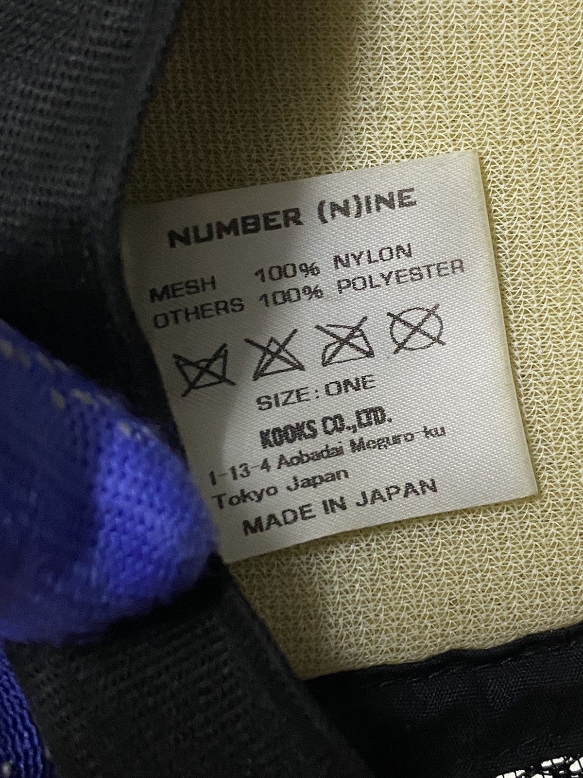 Japanese Brand × Number (N)ine Number (N)ine Trucker Sbapback Caps/Hats Size ONE SIZE - 7 Thumbnail