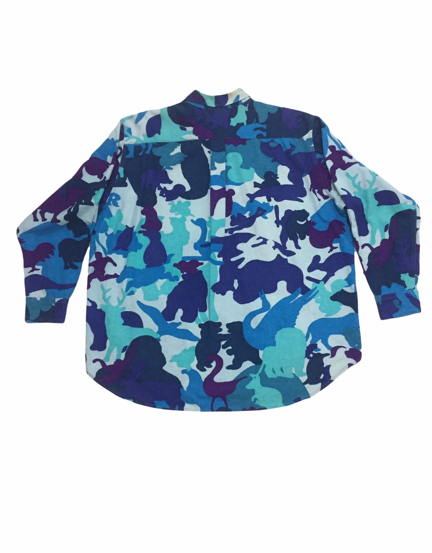 Blue Blue Japan Vintage H.R Market Art Printed Shirt Size US M / EU 48-50 / 2 - 2 Thumbnail