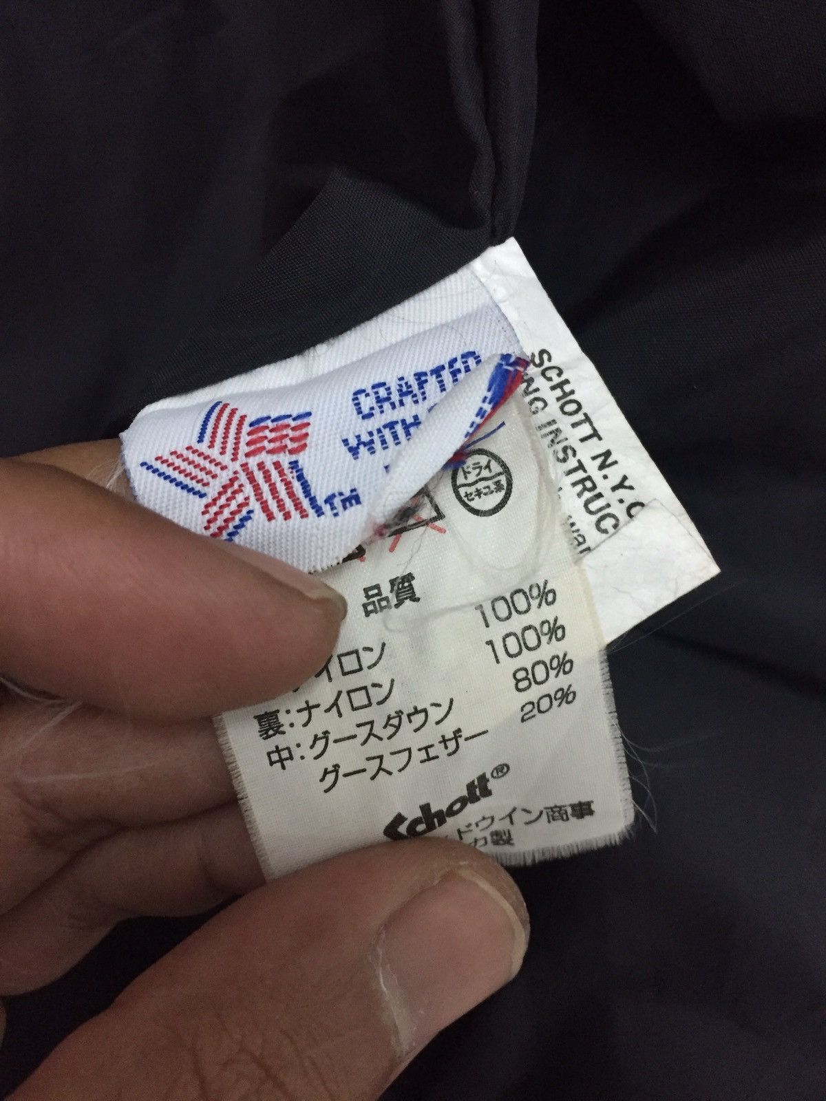 Schott Vintage Down By Schott NYC Insulation Goose Down Jacket Size US L / EU 52-54 / 3 - 12 Thumbnail