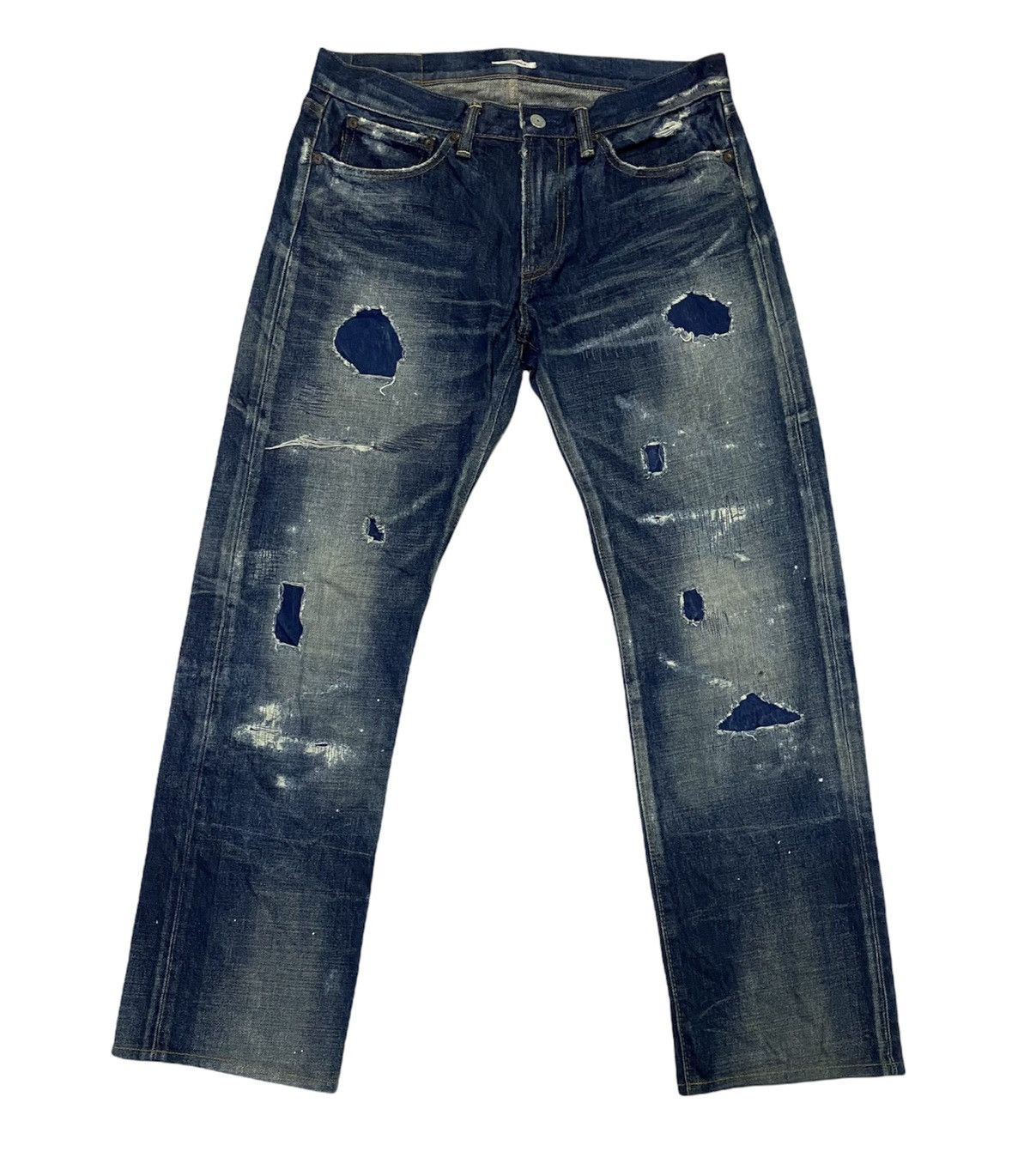 Eternal Rare🔥Eternal Ripped Distressed Denim Pants Size US 33 - 1 Thumbnail