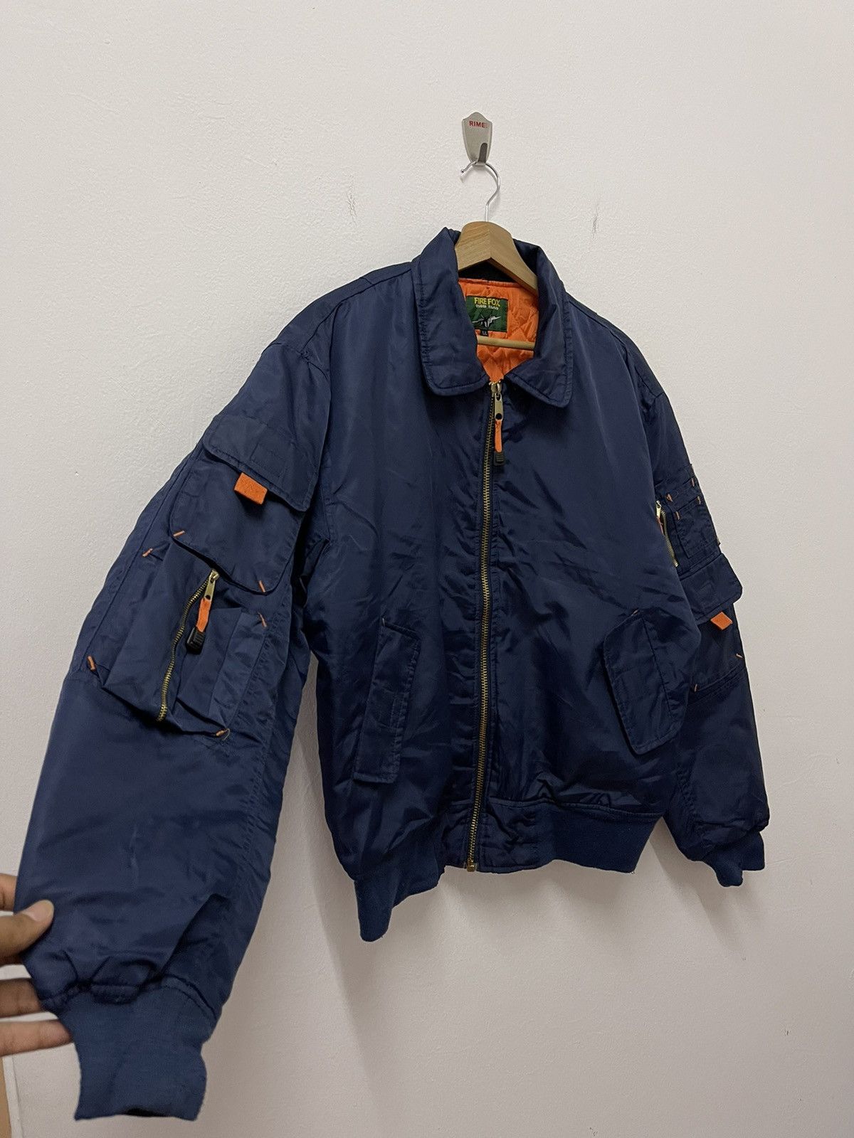 Vintage Vintage Fire Fox Military Riversible Bomber Jacket Size US L / EU 52-54 / 3 - 5 Thumbnail