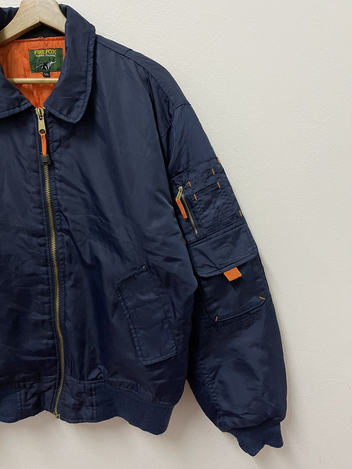 Vintage Vintage Fire Fox Military Riversible Bomber Jacket Size US L / EU 52-54 / 3 - 3 Thumbnail