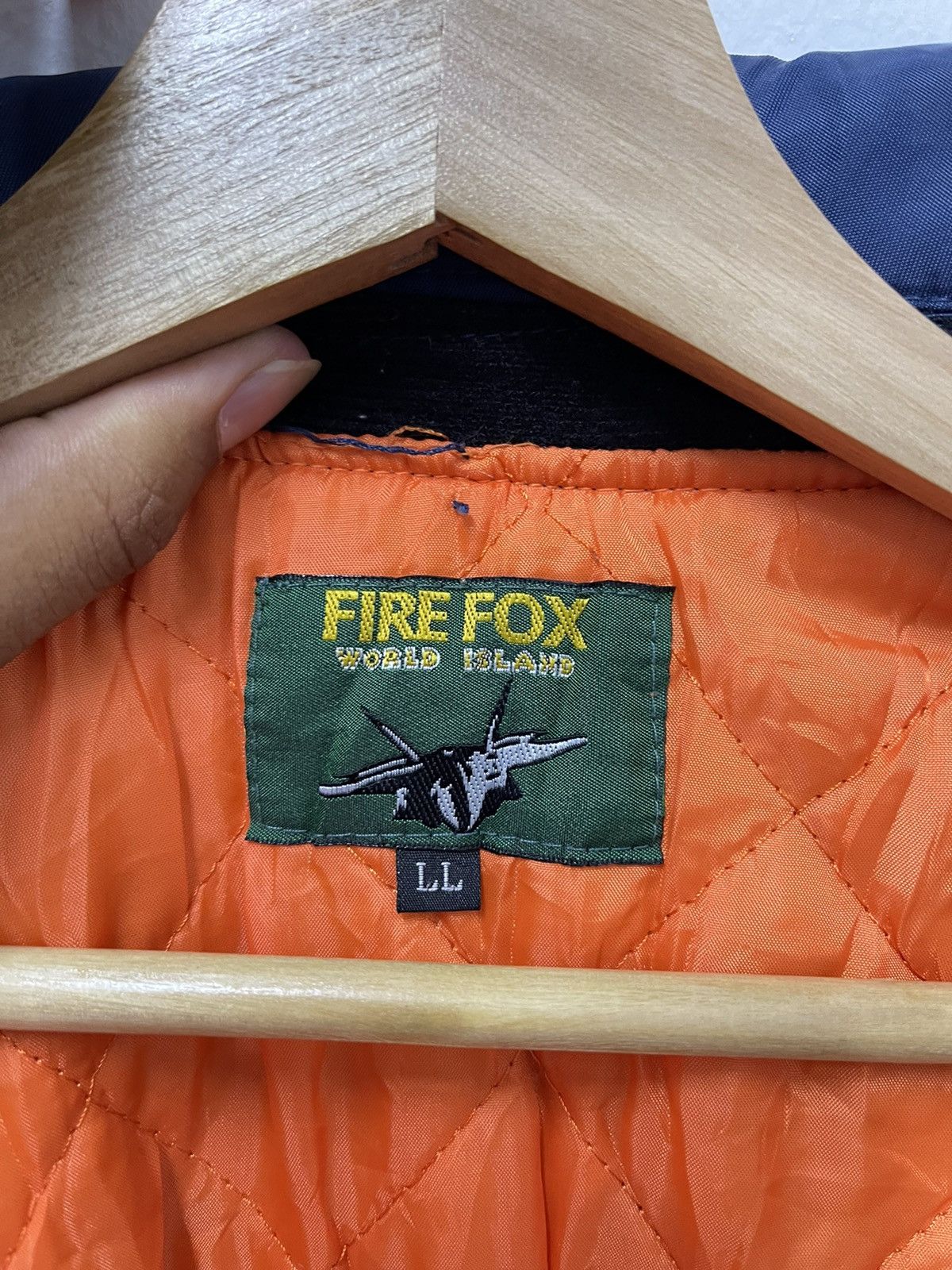 Vintage Vintage Fire Fox Military Riversible Bomber Jacket Size US L / EU 52-54 / 3 - 12 Thumbnail