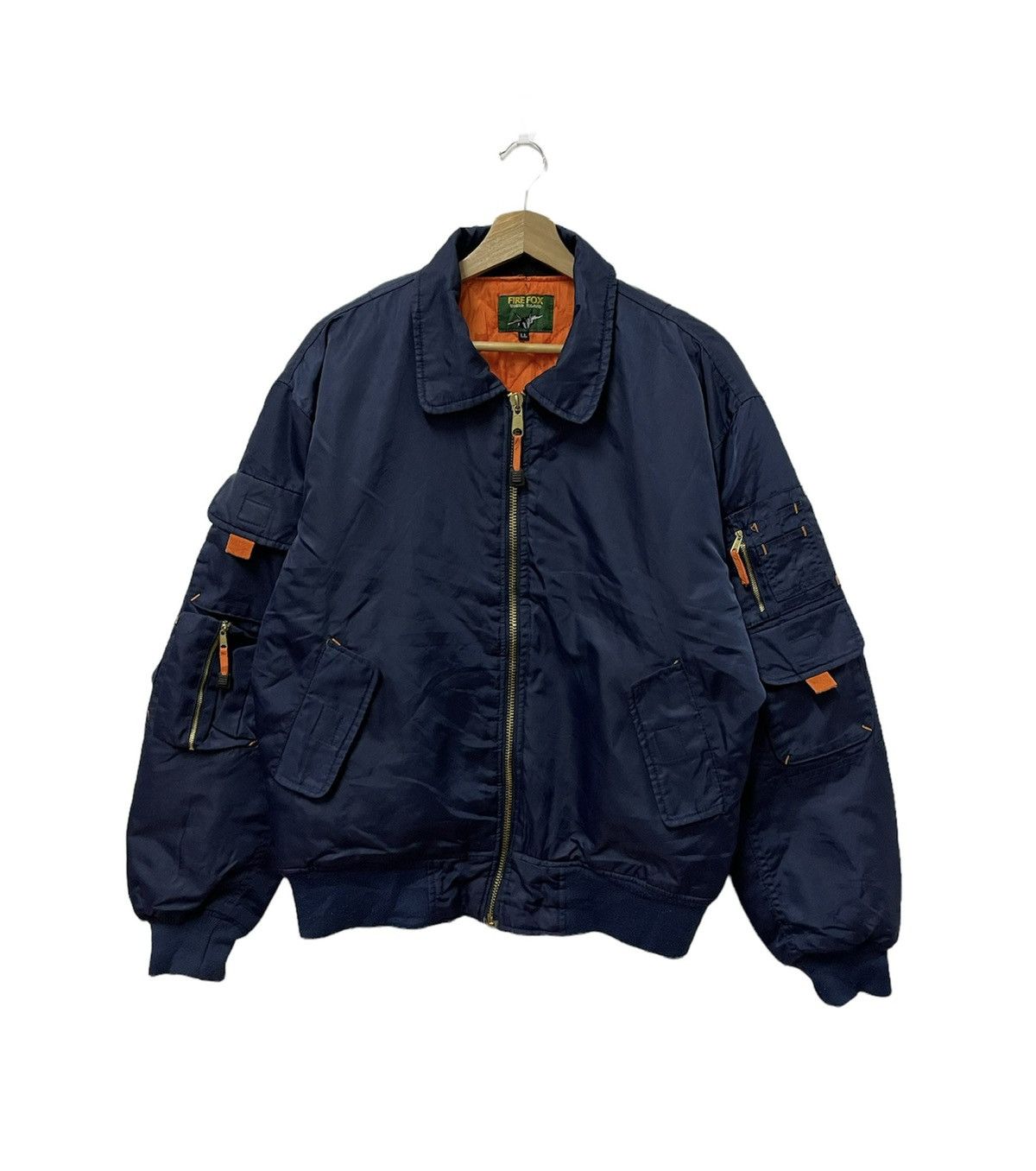 Vintage Vintage Fire Fox Military Riversible Bomber Jacket Size US L / EU 52-54 / 3 - 1 Thumbnail