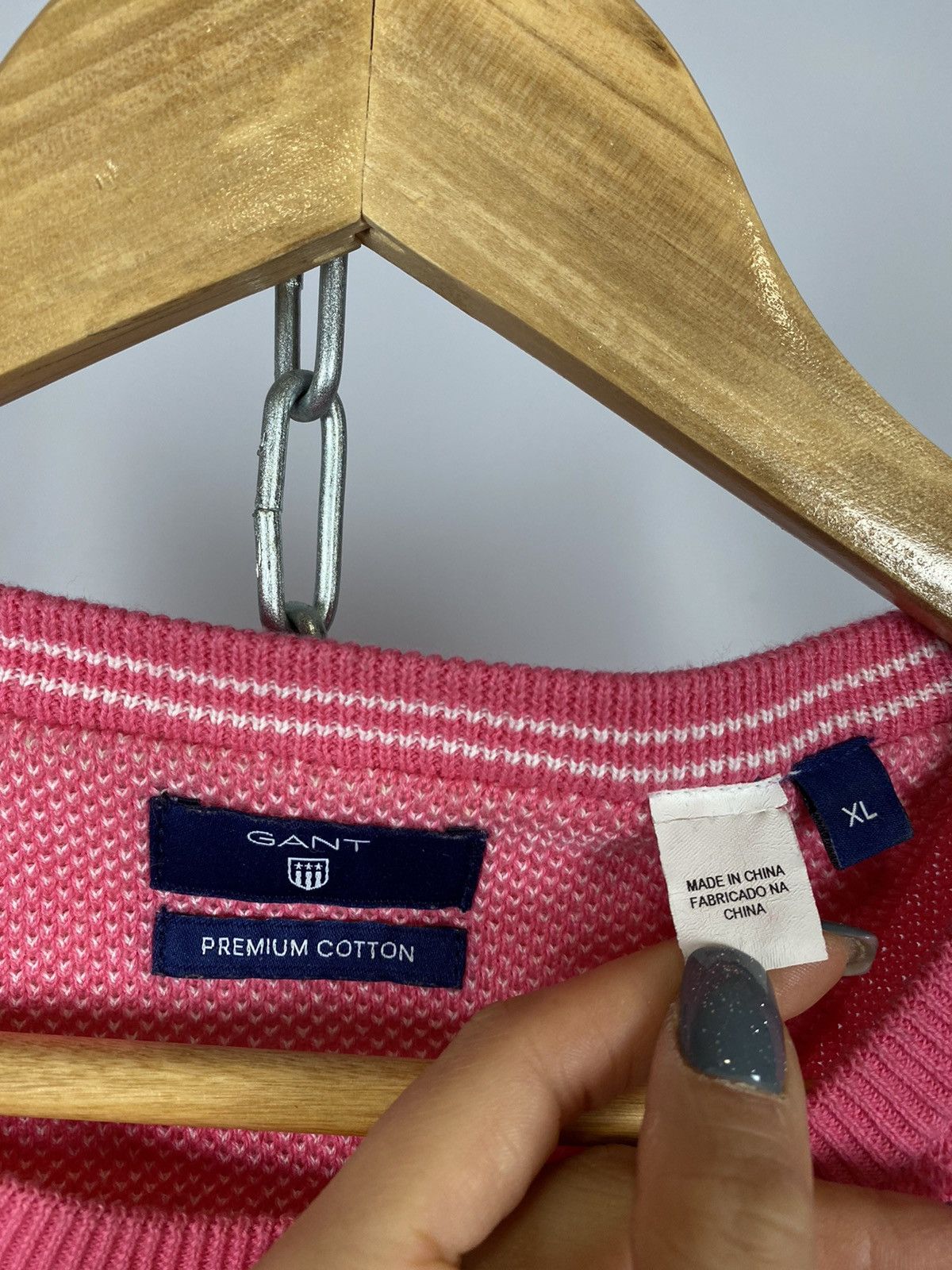 Gant Men’s Gant sweater pink luxury size XL Size US XL / EU 56 / 4 - 3 Thumbnail