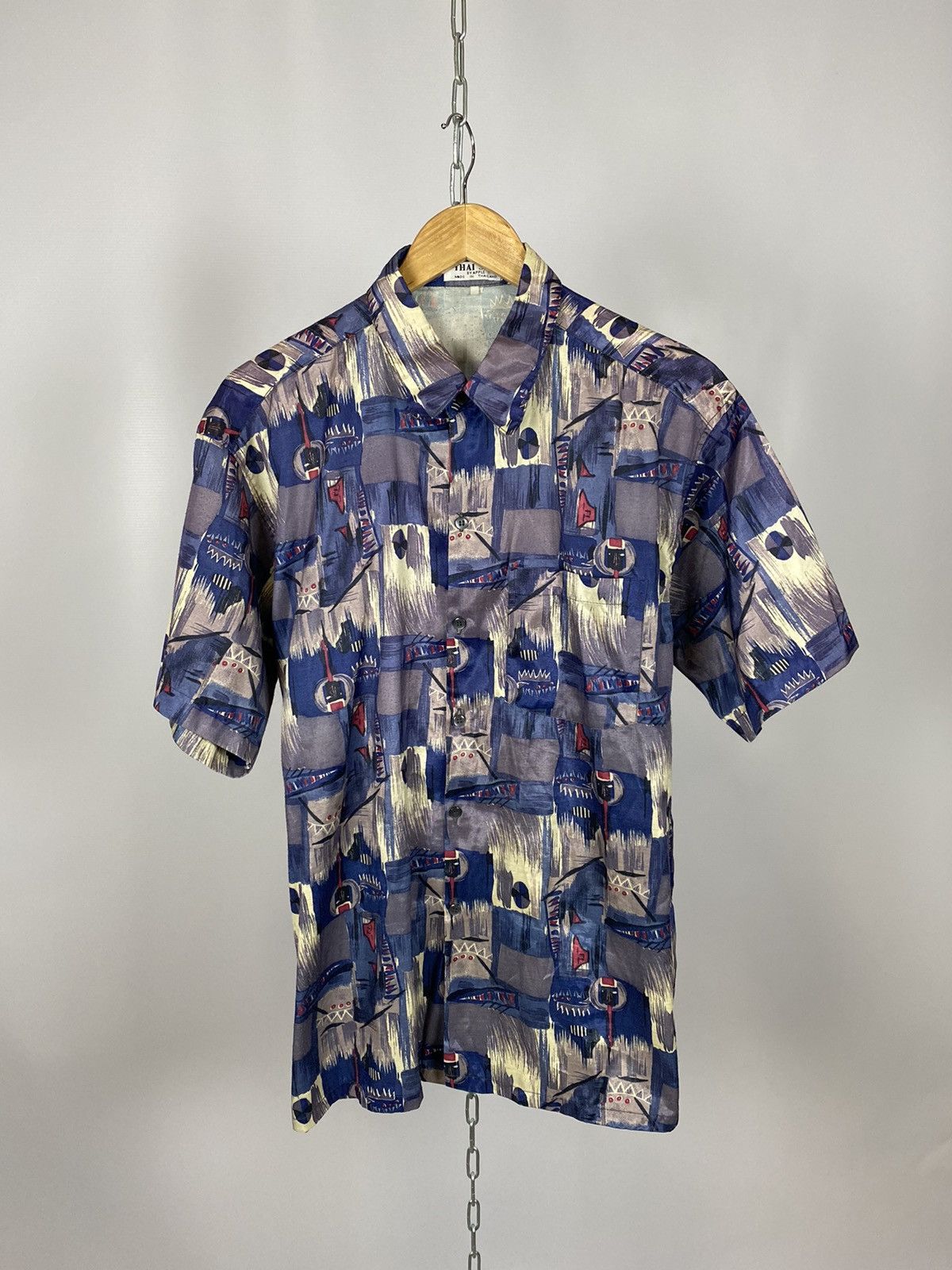 Other Crazy silk shirt short sleeve streetwear blue size L Size US L / EU 52-54 / 3 - 1 Thumbnail