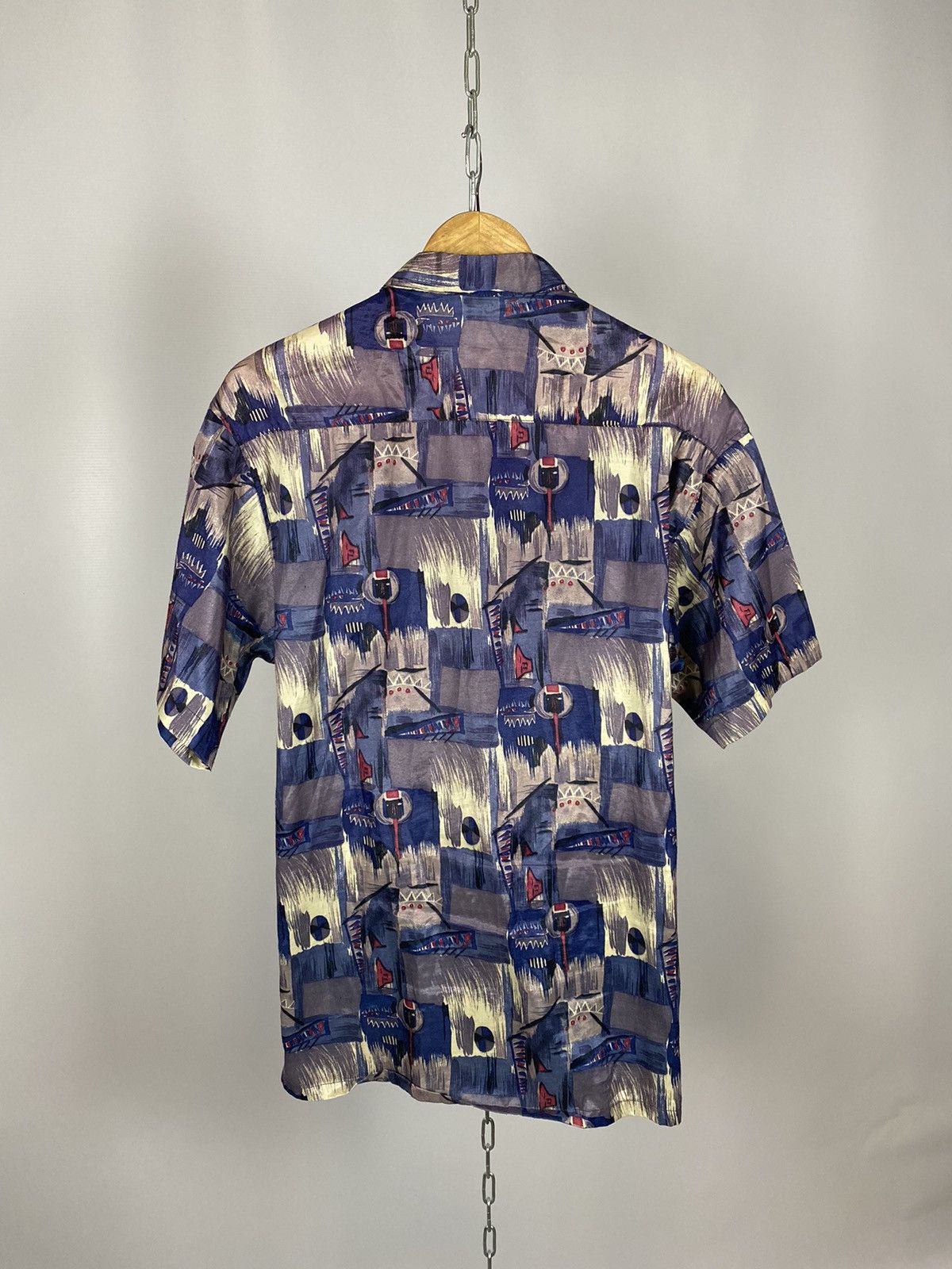 Other Crazy silk shirt short sleeve streetwear blue size L Size US L / EU 52-54 / 3 - 4 Thumbnail
