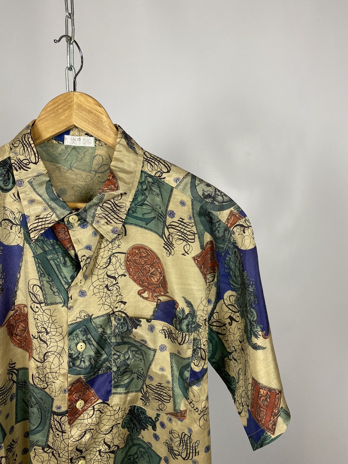 Vintage Crazy silk shirt short sleeve streetwear multicolour size L Size US L / EU 52-54 / 3 - 2 Thumbnail