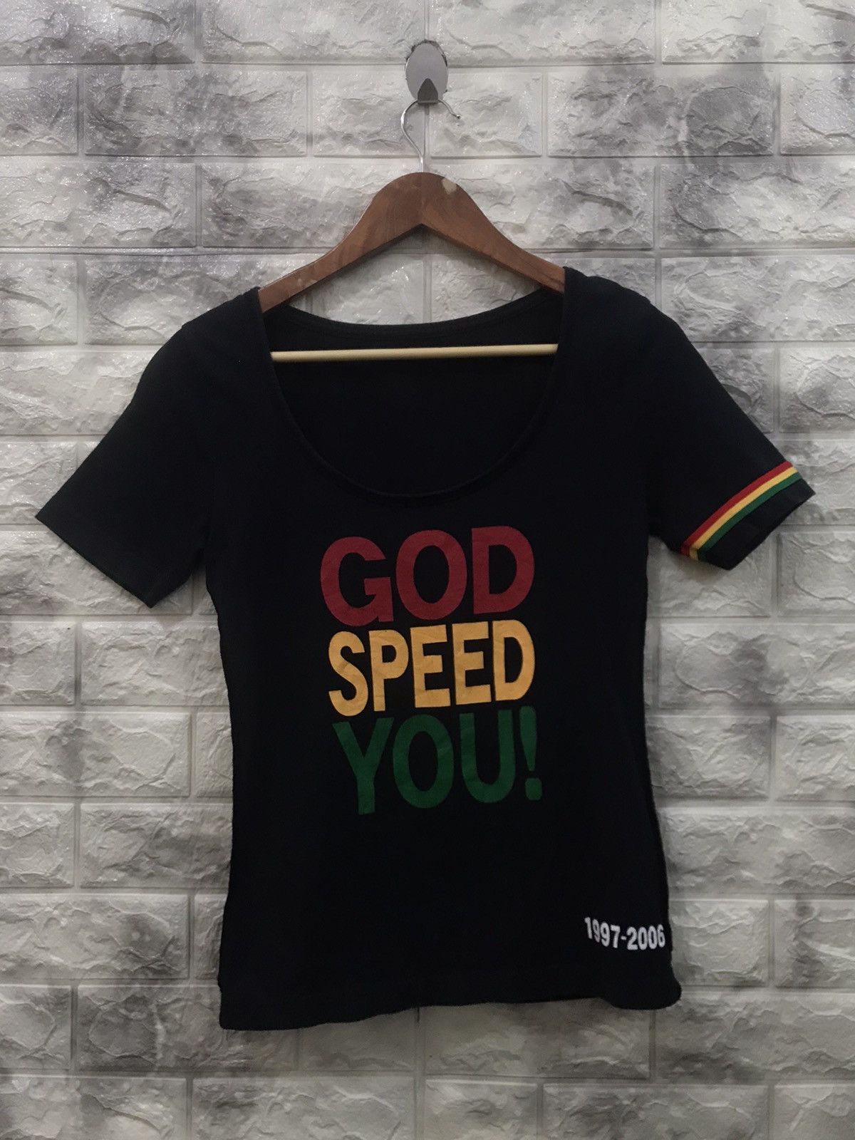 image of God Speed You! Black Womens Tee (Size Small)