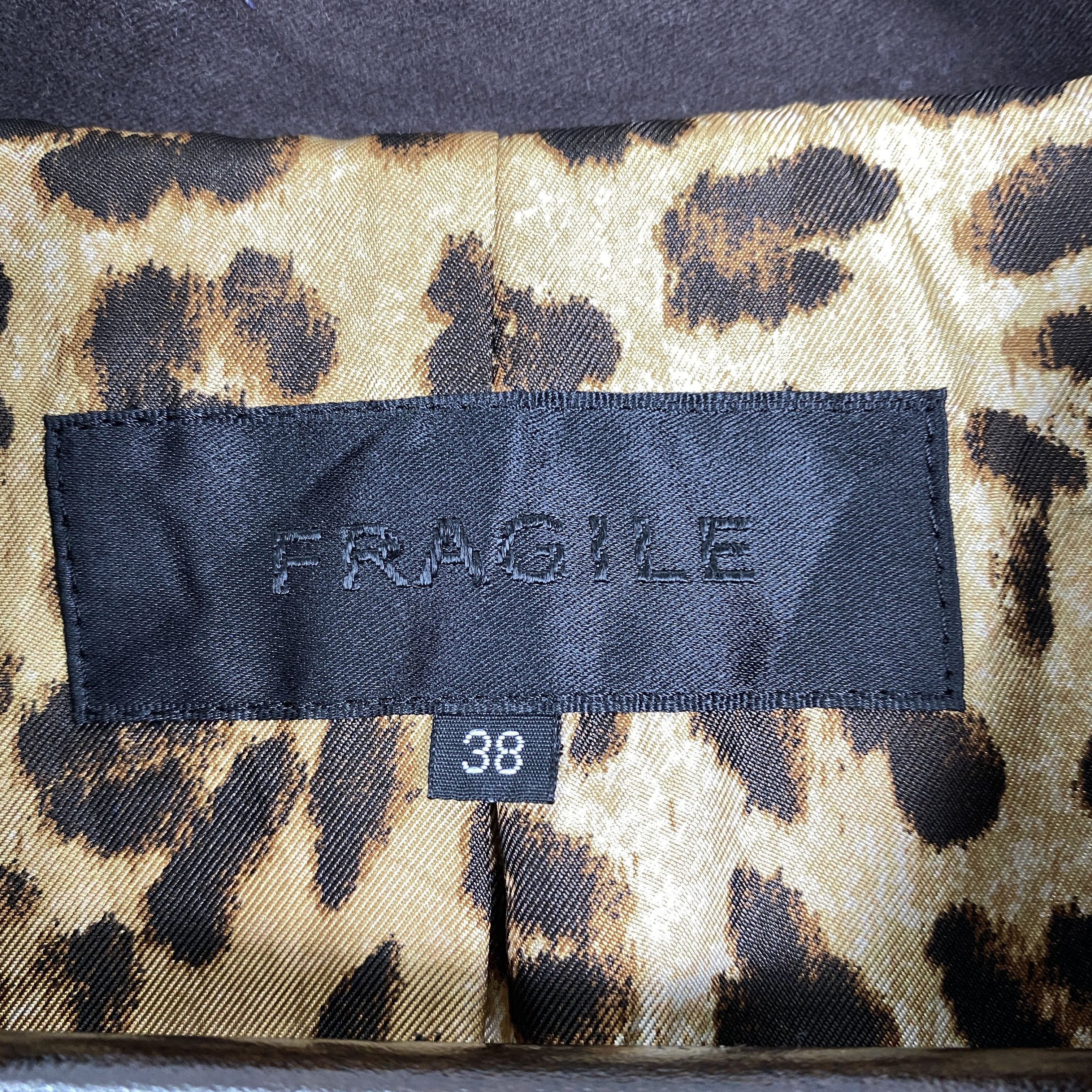 Japanese Brand Vintage FRAGILE Leopard Pattern Lining Long Coats J0177 Size S / US 4 / IT 40 - 11 Thumbnail