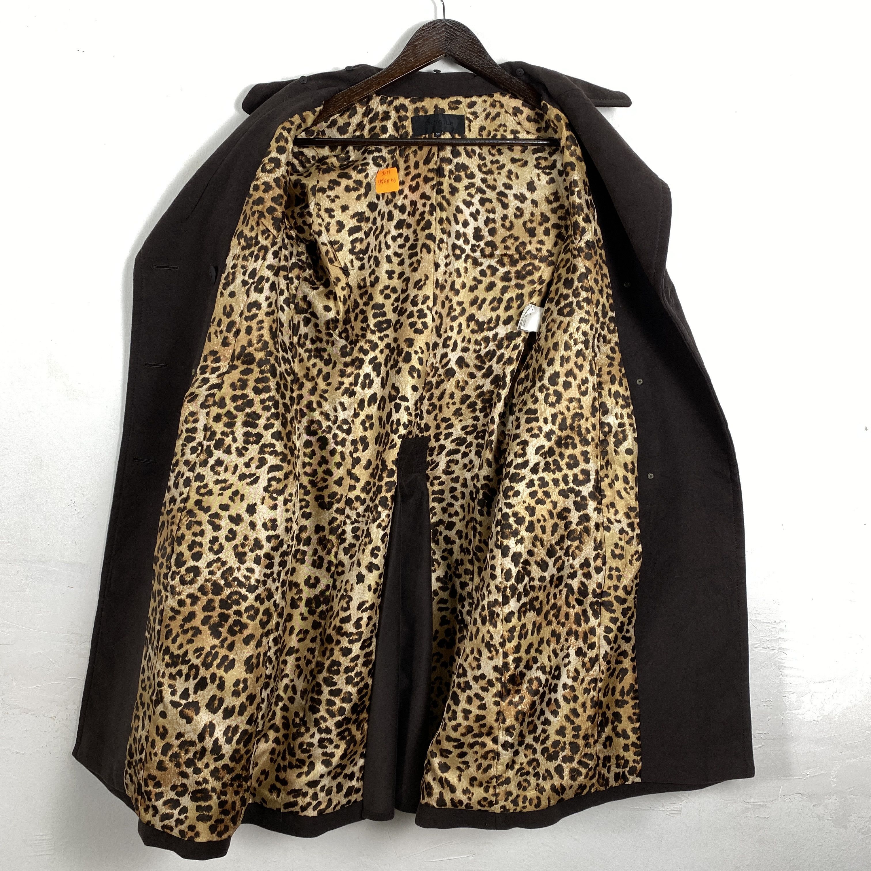 Japanese Brand Vintage FRAGILE Leopard Pattern Lining Long Coats J0177 Size S / US 4 / IT 40 - 9 Thumbnail