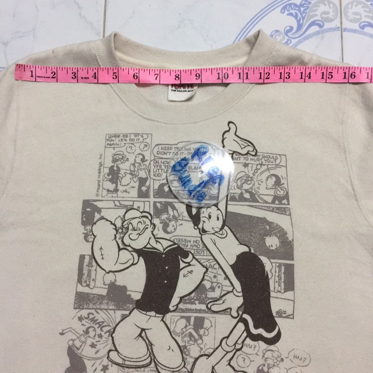 Cartoon Network Popeye the sailor man trademark Sweatshirt Size US S / EU 44-46 / 1 - 8 Thumbnail