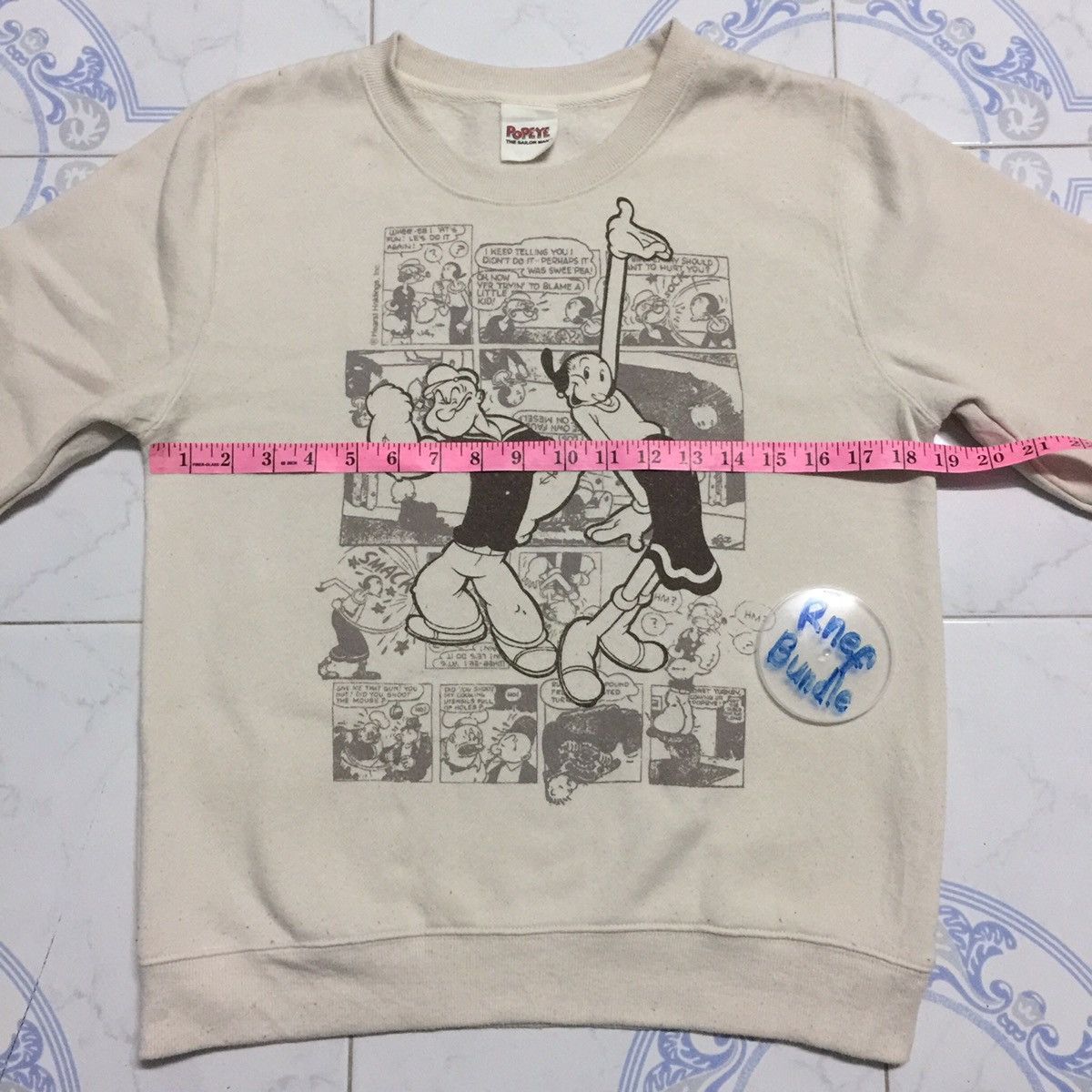 Cartoon Network Popeye the sailor man trademark Sweatshirt Size US S / EU 44-46 / 1 - 9 Thumbnail