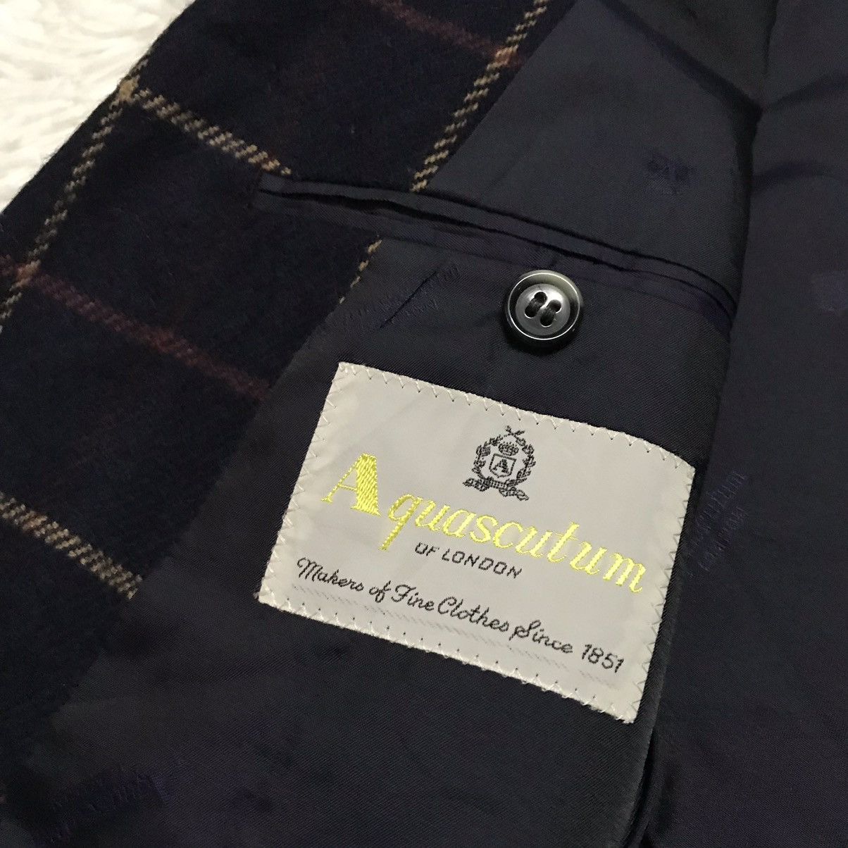 Aquascutum RARE‼️Aquascutum London Blazer Jacket Made in Japan Size 46R - 11 Thumbnail
