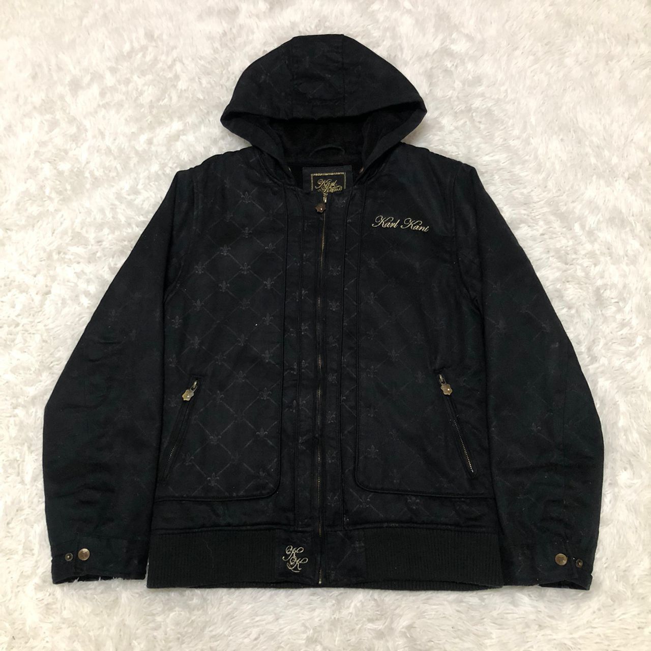 Japanese Brand STEAL Rare Karl Kani Hoodie Jacket Size US M / EU 48-50 / 2 - 13 Thumbnail