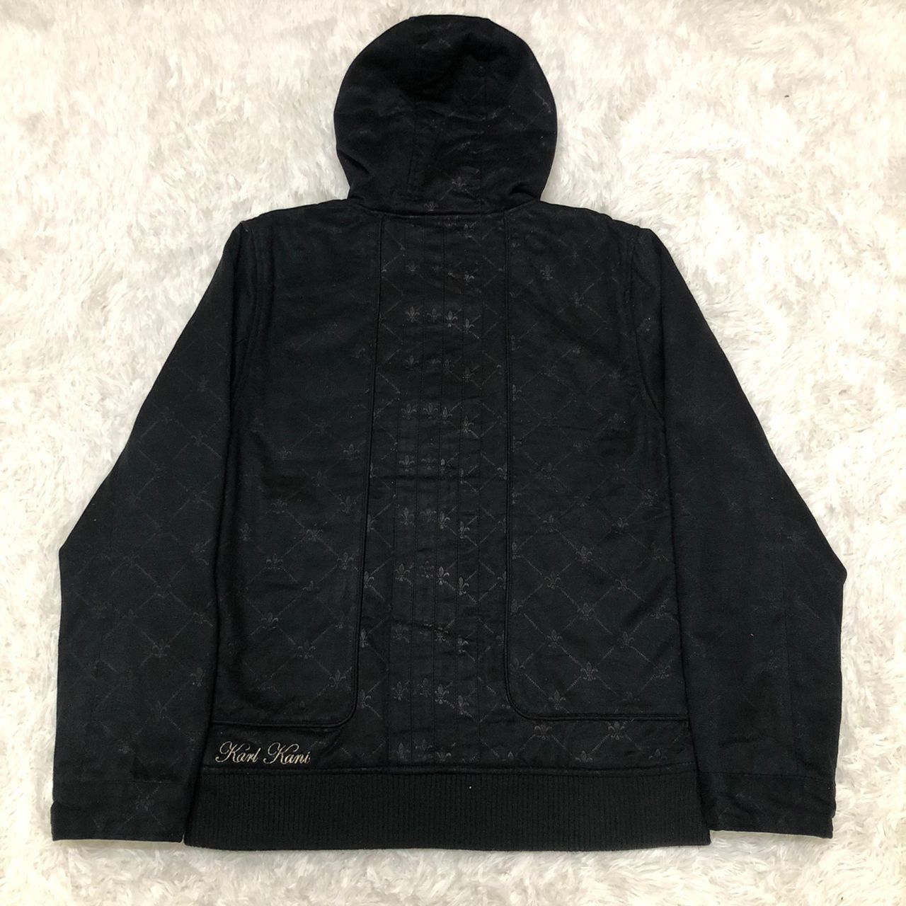 Japanese Brand STEAL Rare Karl Kani Hoodie Jacket Size US M / EU 48-50 / 2 - 2 Thumbnail