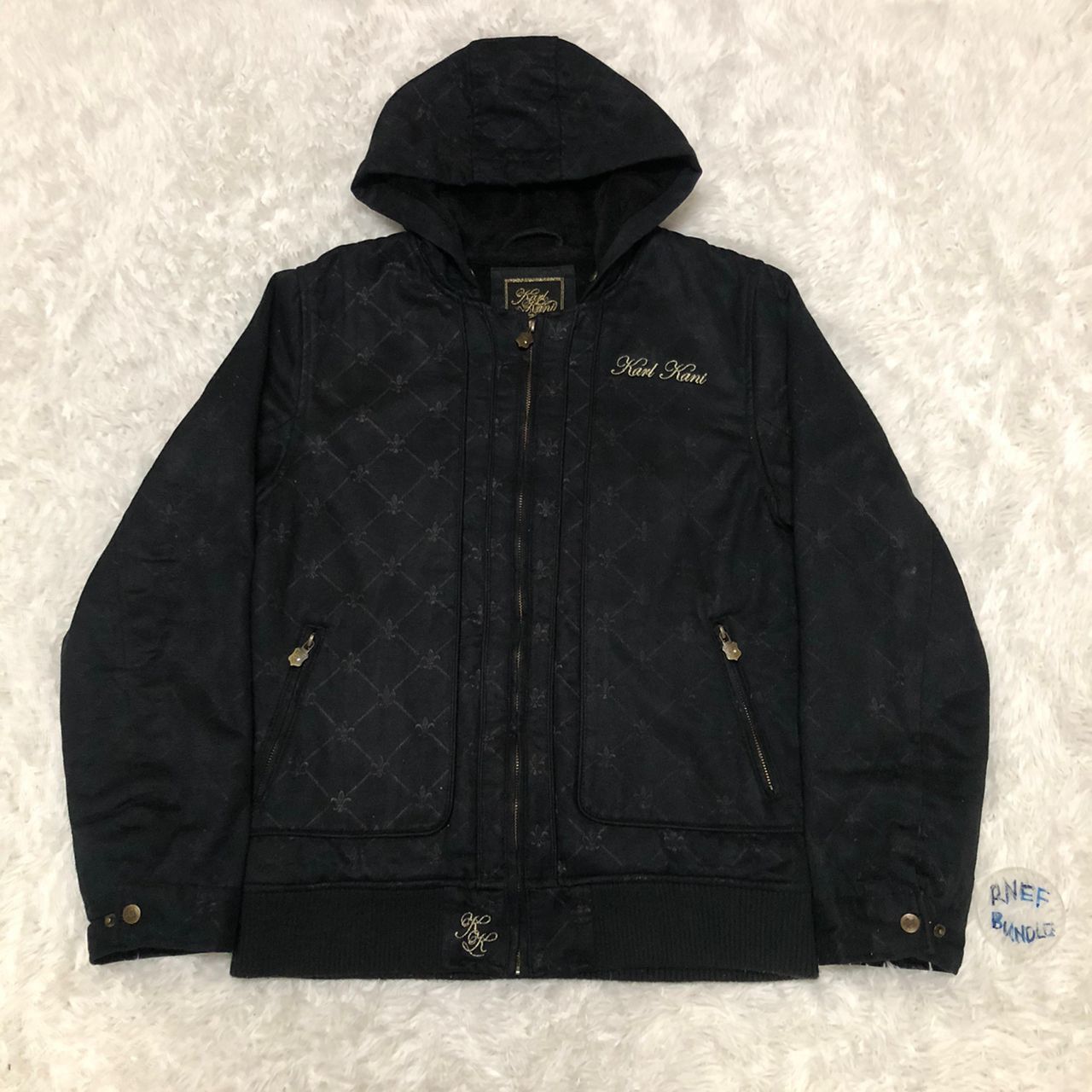 Japanese Brand STEAL Rare Karl Kani Hoodie Jacket Size US M / EU 48-50 / 2 - 1 Thumbnail