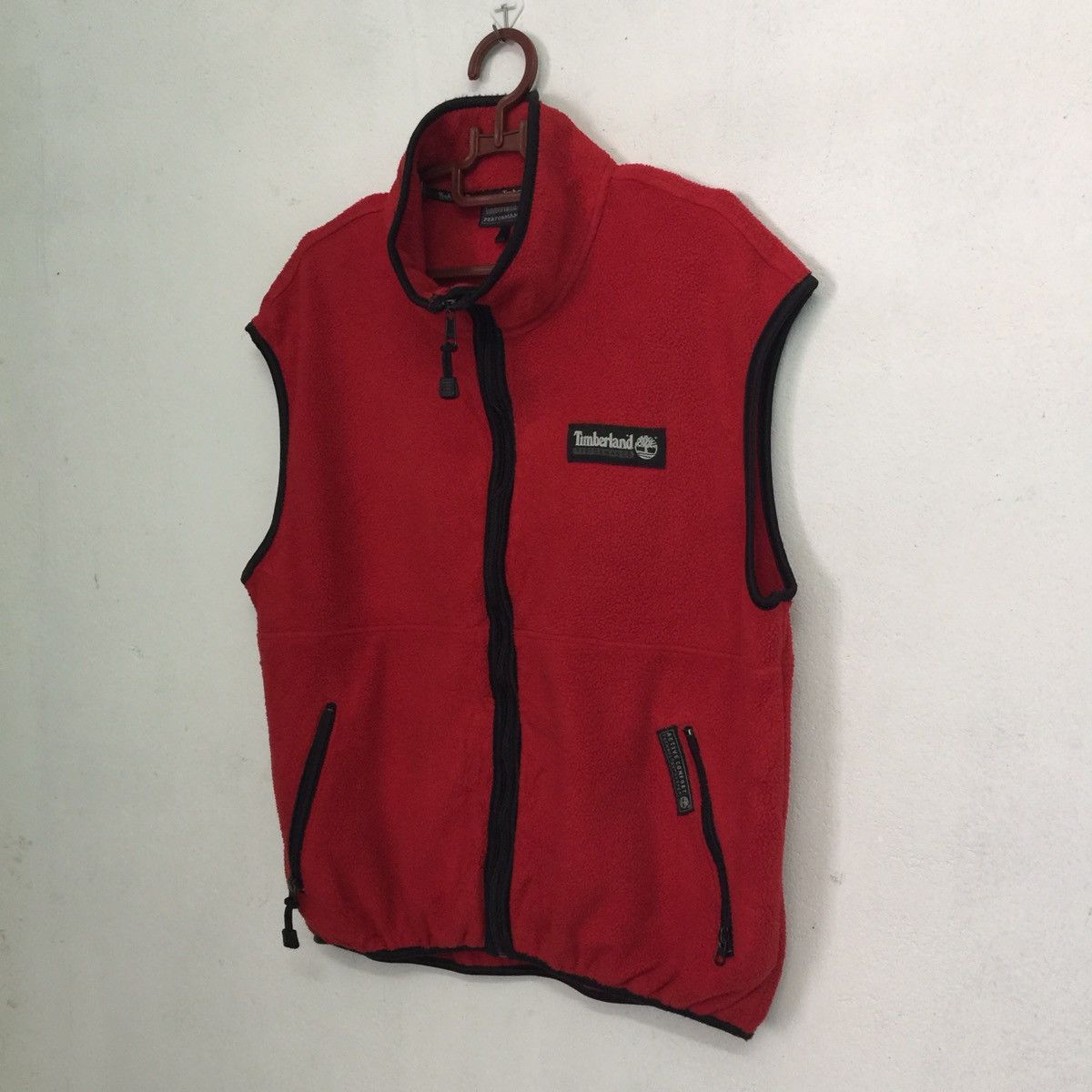 Polartec Red Timberland Fleece Vest Jacket Made in USA Size US L / EU 52-54 / 3 - 2 Thumbnail
