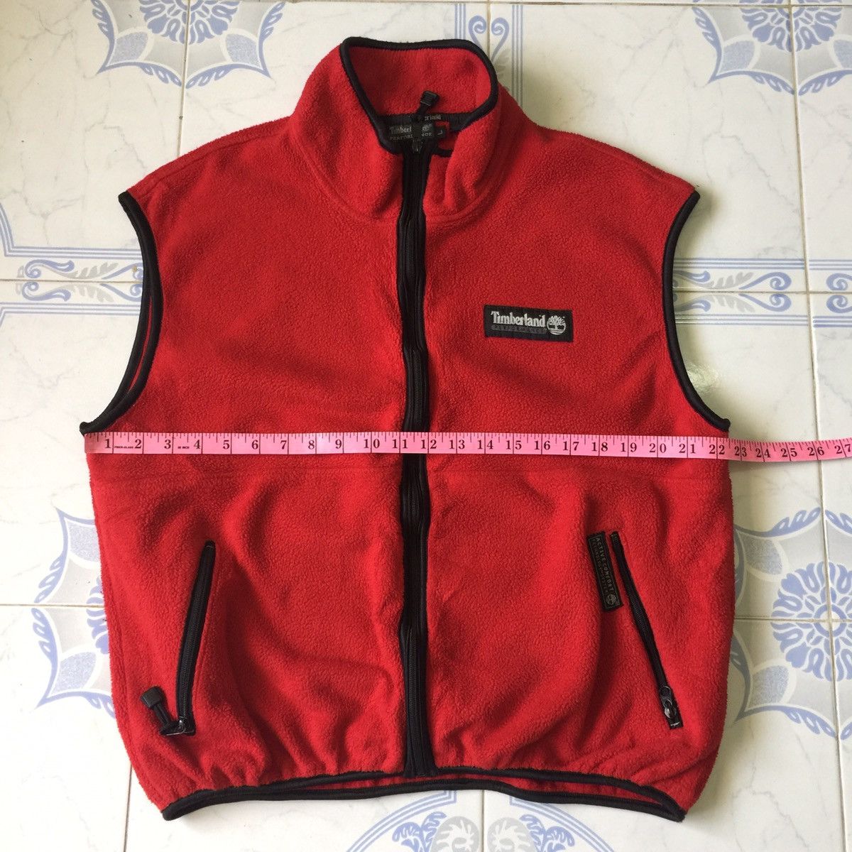 Polartec Red Timberland Fleece Vest Jacket Made in USA Size US L / EU 52-54 / 3 - 7 Thumbnail