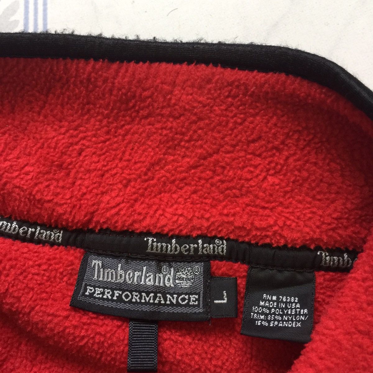 Polartec Red Timberland Fleece Vest Jacket Made in USA Size US L / EU 52-54 / 3 - 5 Thumbnail