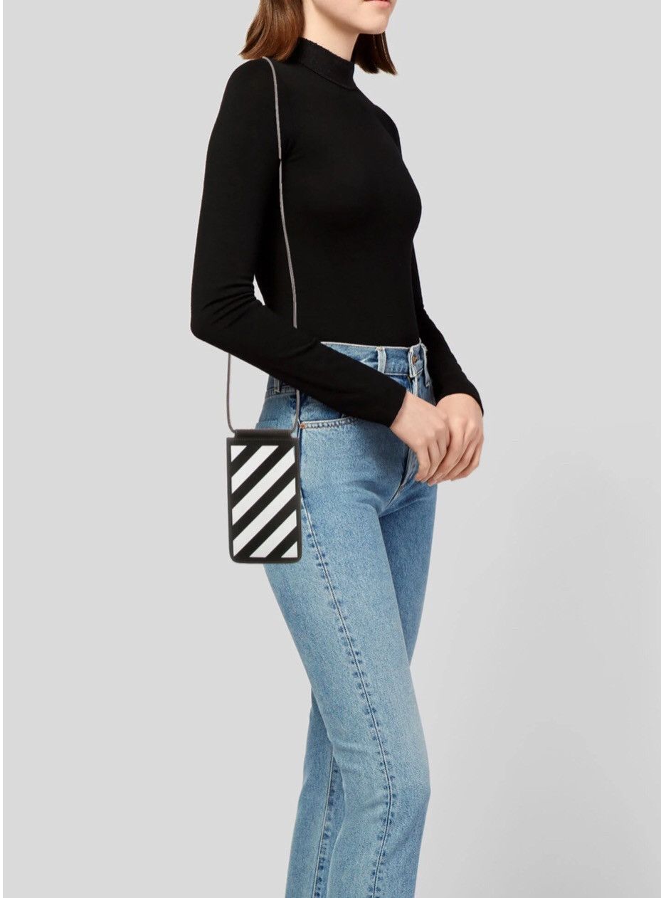 Off-White Off-White c/o Virgil Abloh Neck Diag Saffiano Pouch Bag Size ONE SIZE - 2 Thumbnail